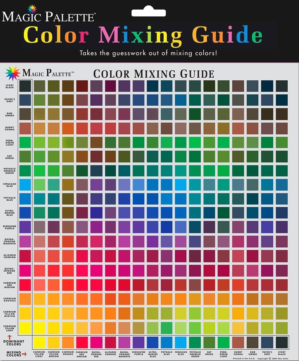 Magic Palette Color Mixing Guide 11.5 Inch