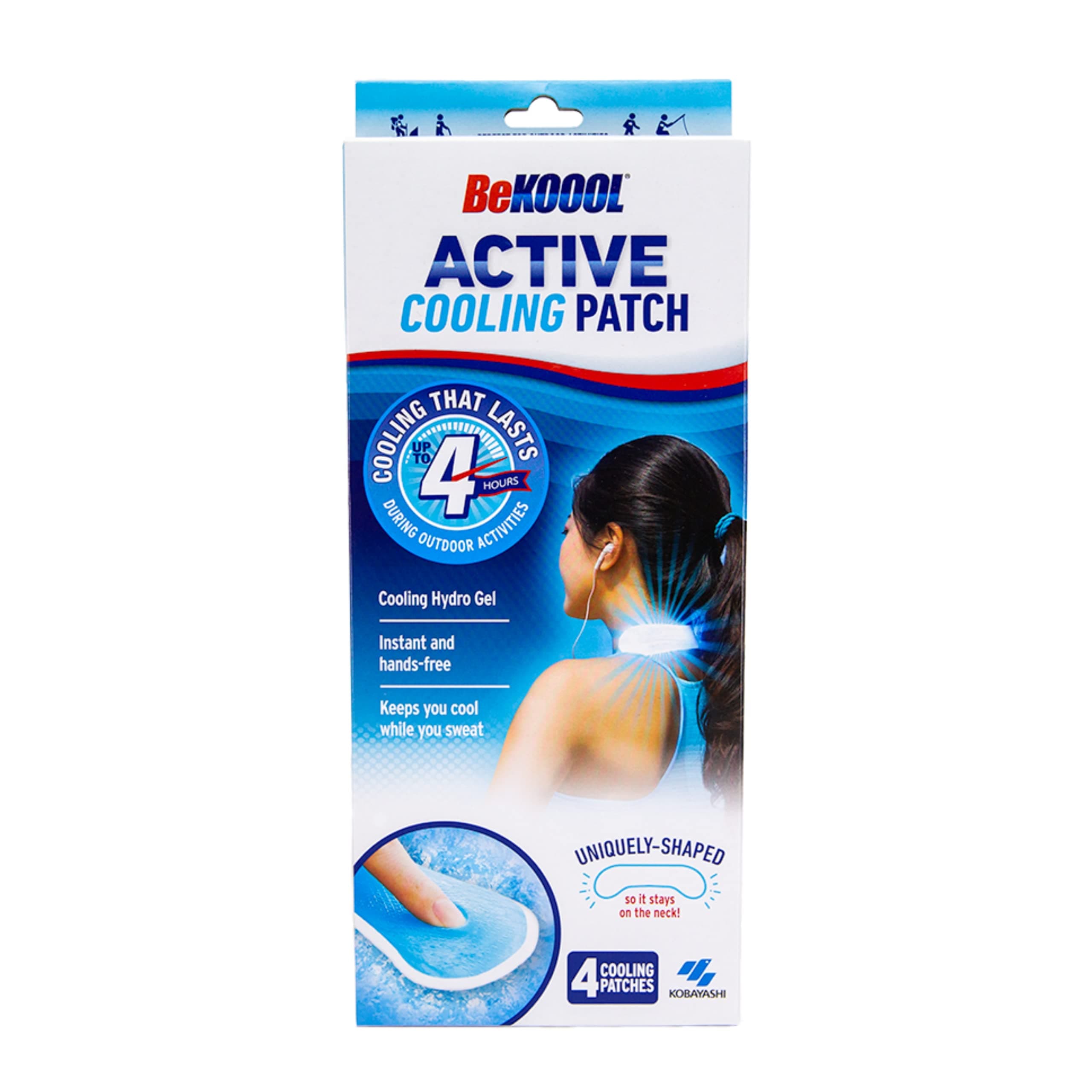 Active Cooling Patch 4 Count for Cooling Relief During mild to moderately strenuous Activities