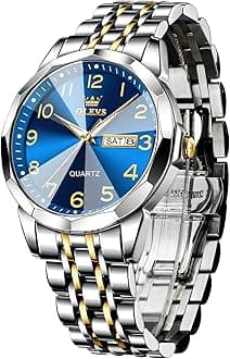 Ladies Luxury Gold Silver Stainless Steel Quartz Watch Waterproof Date