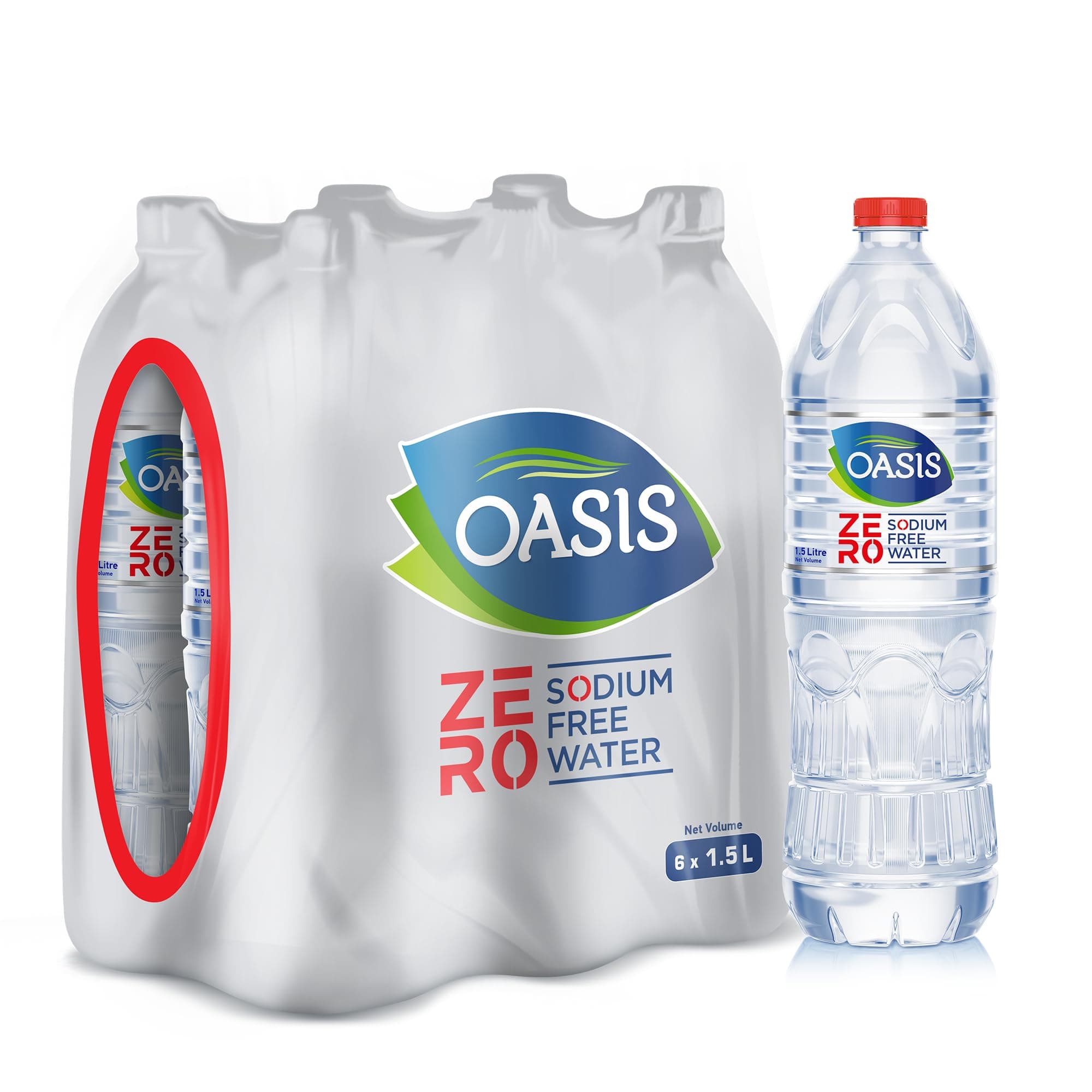 Zero Sodium Free water - 6X1.5L