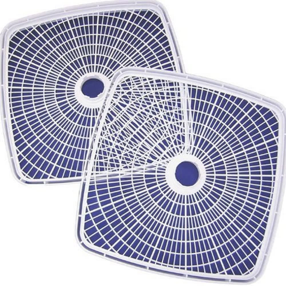 Nesco SQT-2, Add-a-Tray for Square Dehydrators FD-80 and FD80A, White, Set of 2