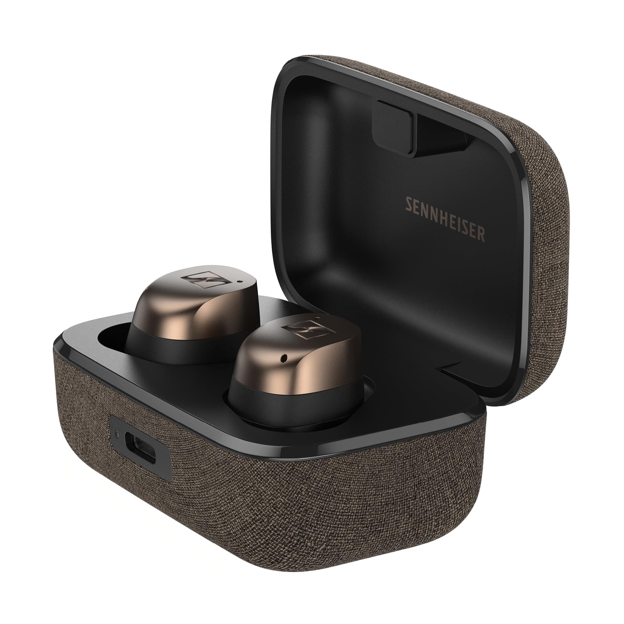 MOMENTUM True Wireless 4 Smart Earbuds with Bluetooth 5.3, Crystal-Clear Sound, Comfortable Design, 30-Hour Battery Life, Adaptive ANC, LE and Auracast - Black Copper