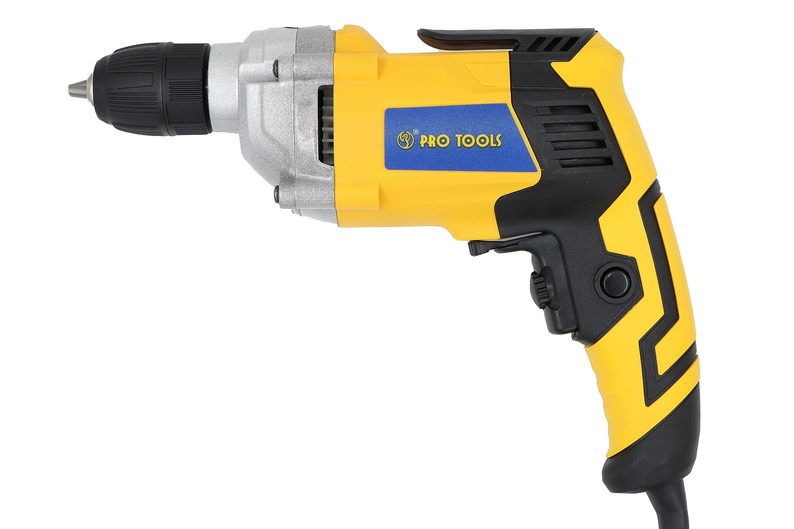 Pro Tools 1023-A Impact Drill Machine, 600W Copper Motor, 10mm Keyless Auto Chuck, 3200 RPM, 2 Mode Selector, Forward/Reverse with Variable Speed