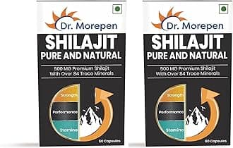 - DR. MOREPEN Shilajit Capsules | Pure Himalayan Shilajit Extract Vegan, Pure & Natural Shilajit Consist of More Than 84 Minerals 60 Capsule Pack of 2