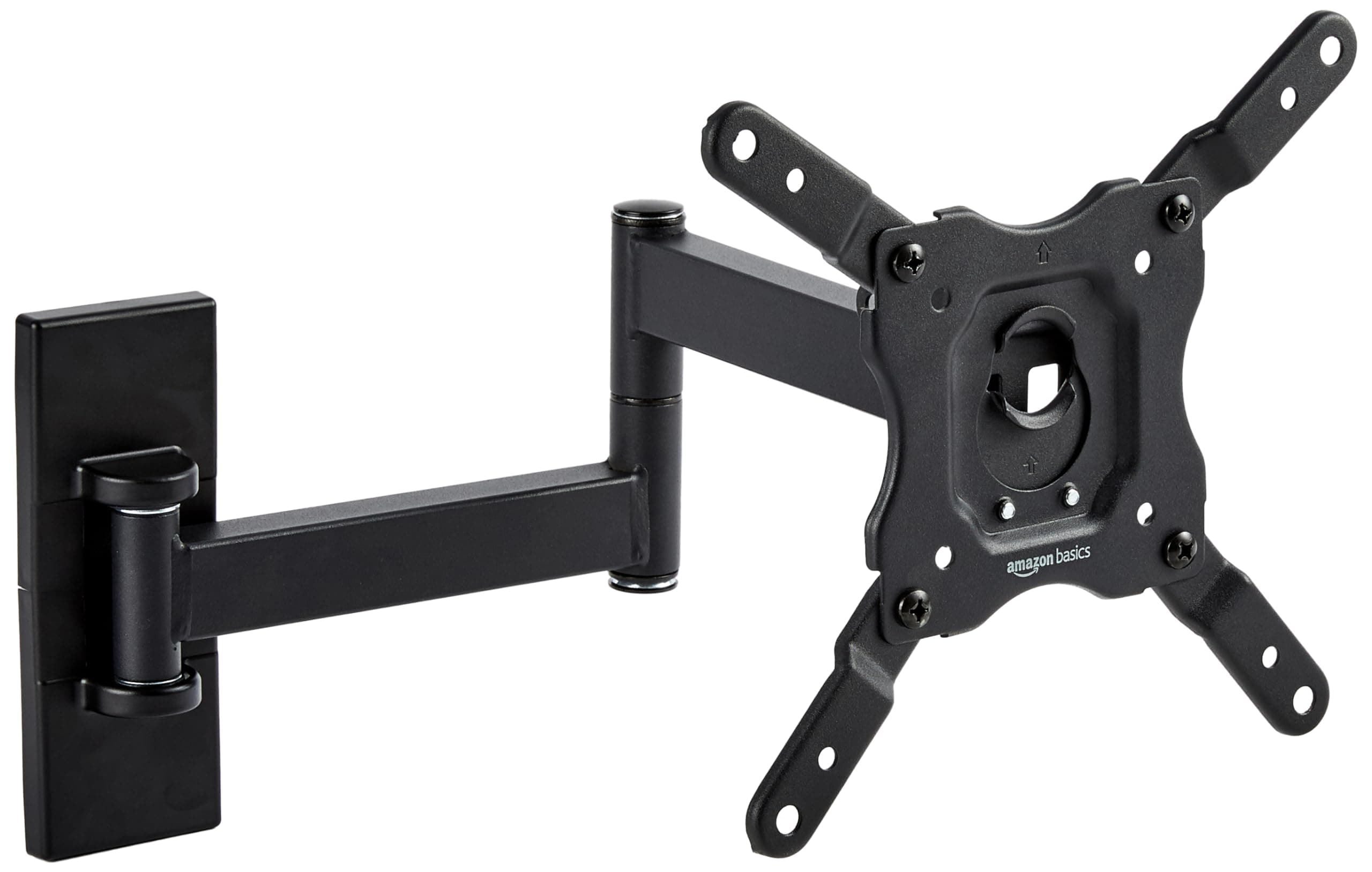 Amazon Basics Full-Motion TV Wall Mount For 12-Inch to 40-Inch, 30.5 - 101.6 cm TVs and VESA 200 x 200, Black