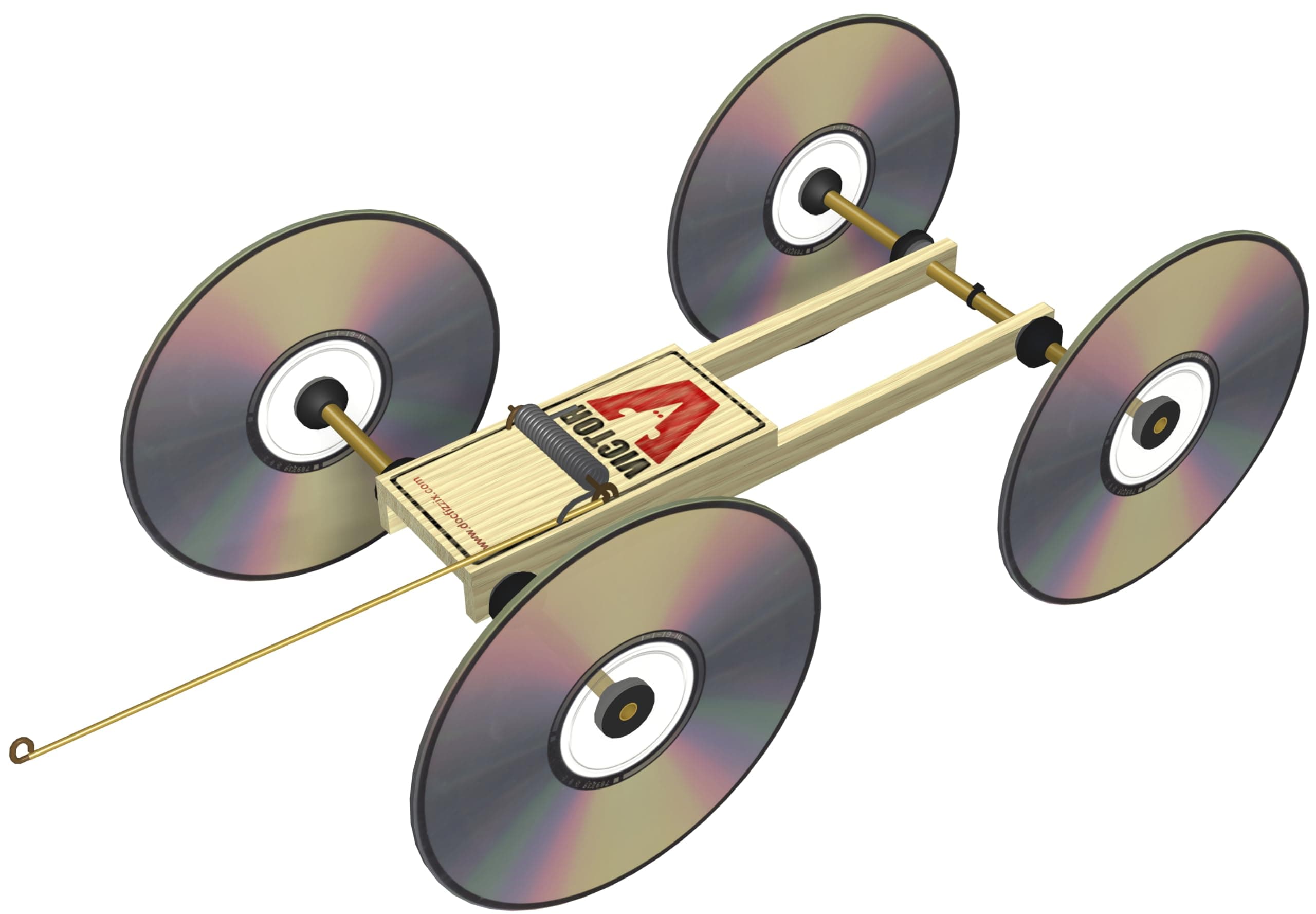 Little Moe Mousetrap Car Kit, STEM Science Projects