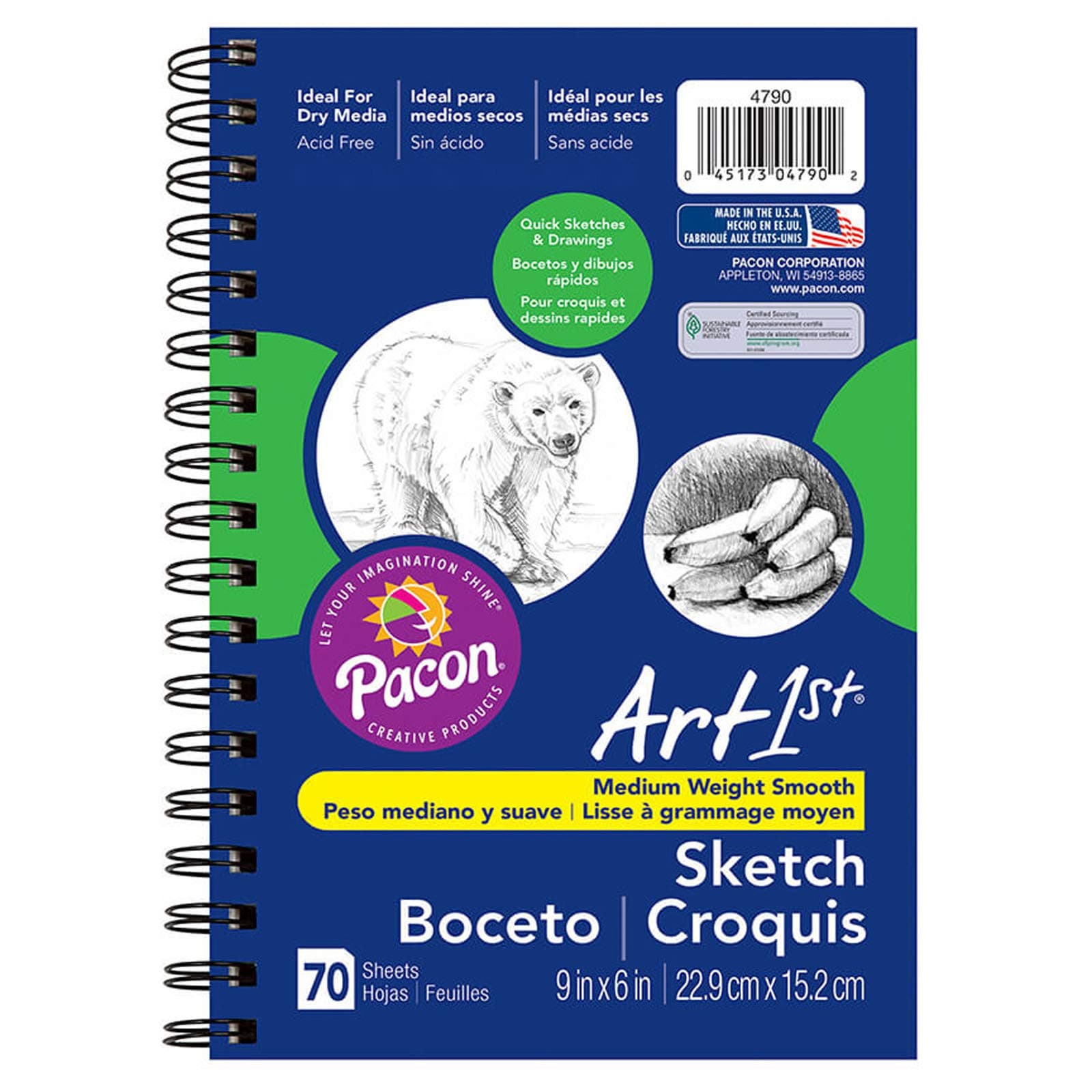 UCREATESketch Diary, 9" x 6", 70 Sheets