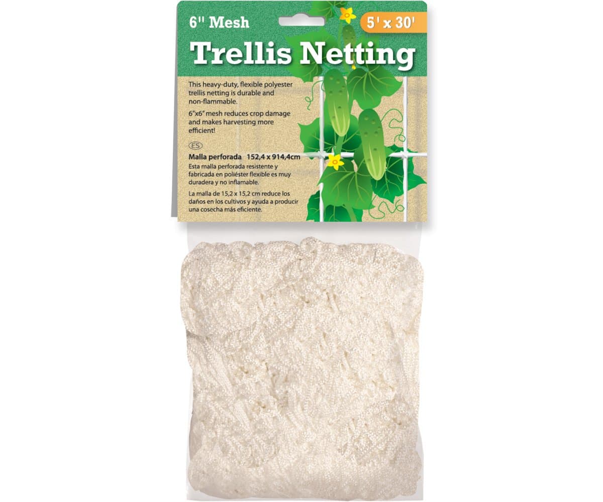 Trellis Netting, 5' x 30', 6" Mesh