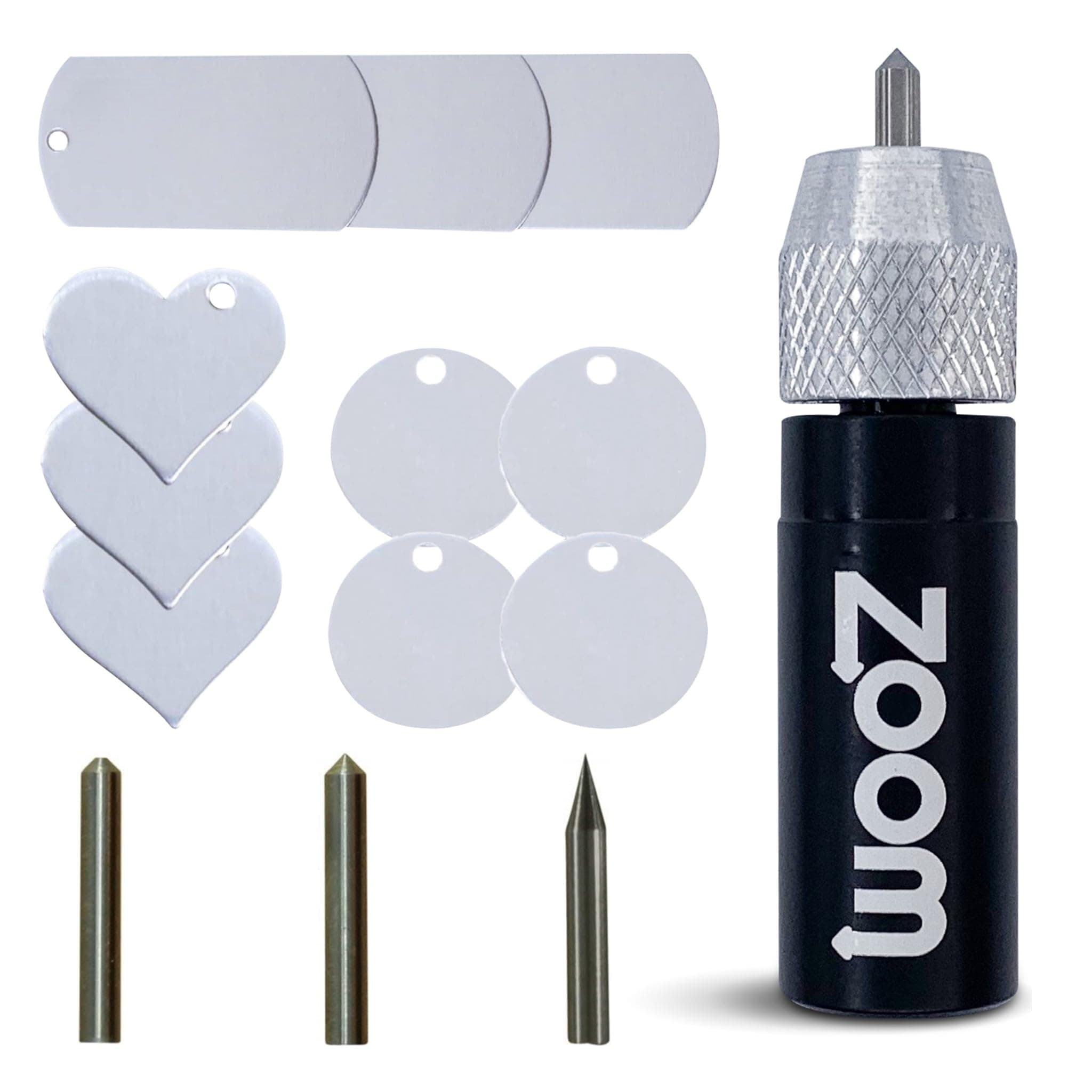Zoom Precision Silhouette Cameo 4 Engraving, Embossing, Etching Tool; 3 in 1 Silhouette Etching Starter Kit for Use with Silhouette Cameo 4, Cameo 4 Pro, and Cameo 4 Plus