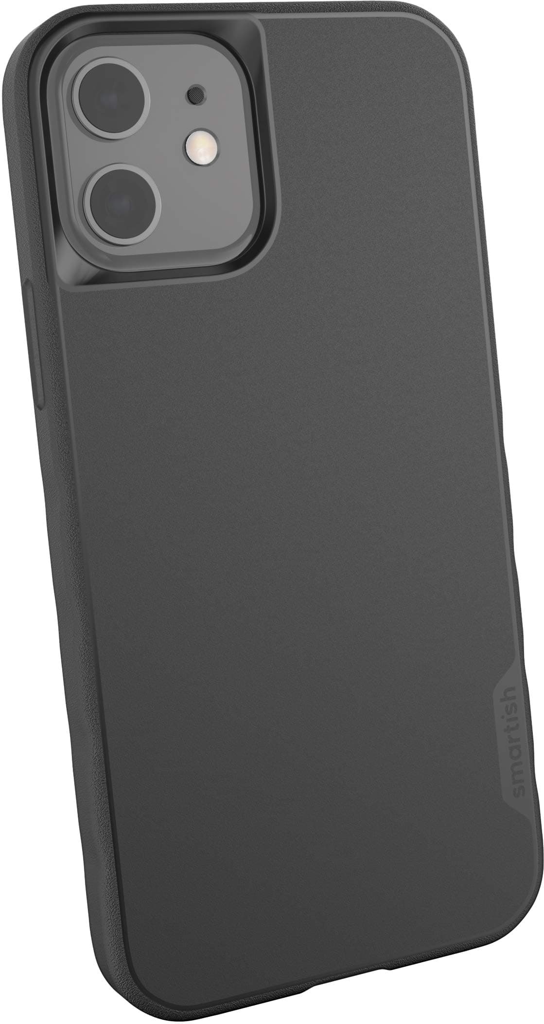 Smartish iPhone 12/12 Pro Slim Case - Gripmunk [Lightweight + Protective] Thin Drop Tested Cover Compatible with Apple iPhone 12 & 12 Pro - Black Tie Affair