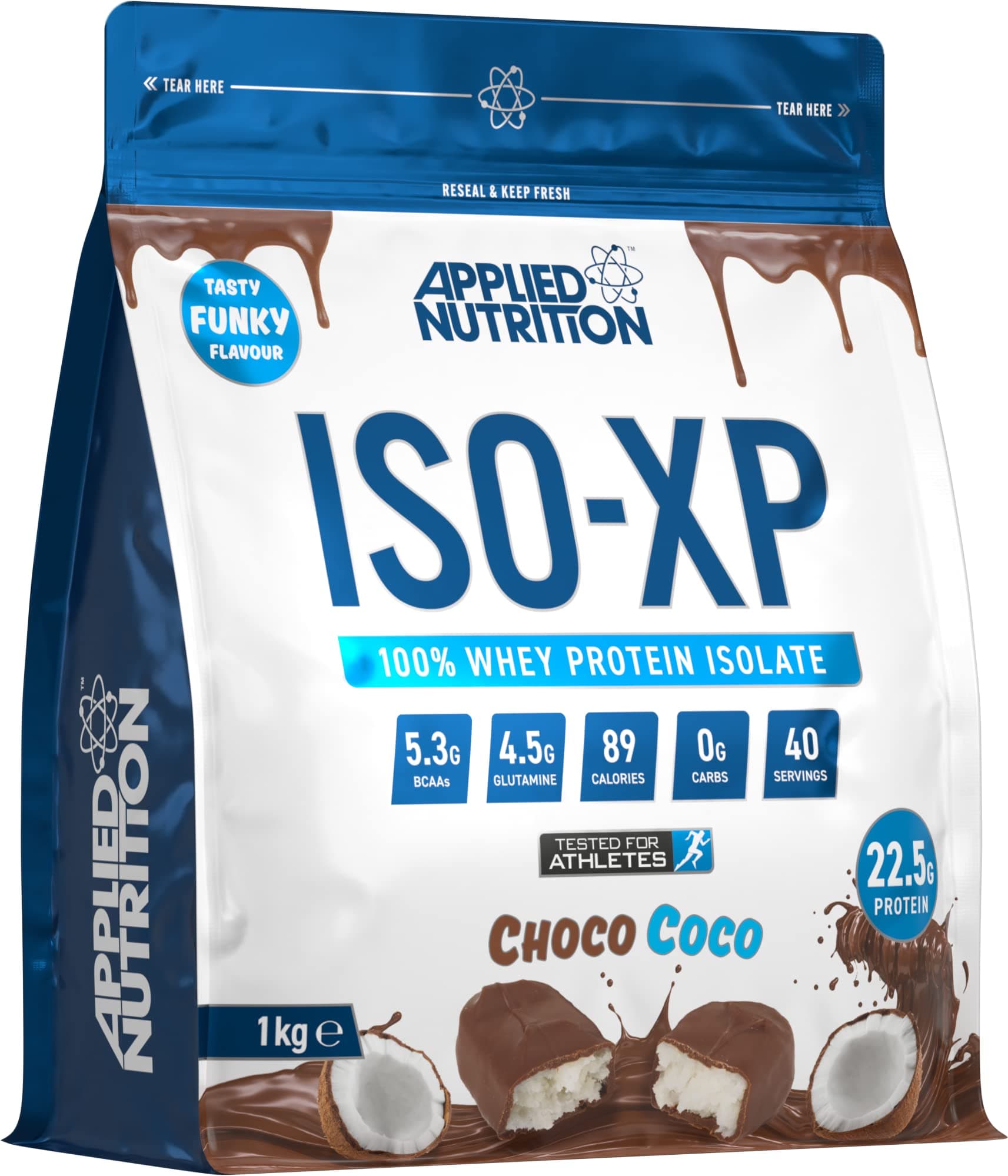 Applied Nutrition ISO XP Whey Isolate - Whey Protein Isolate Powder, ISO-XP Funky Yummy Flavours (40 Servings, Chocolate Coconut)