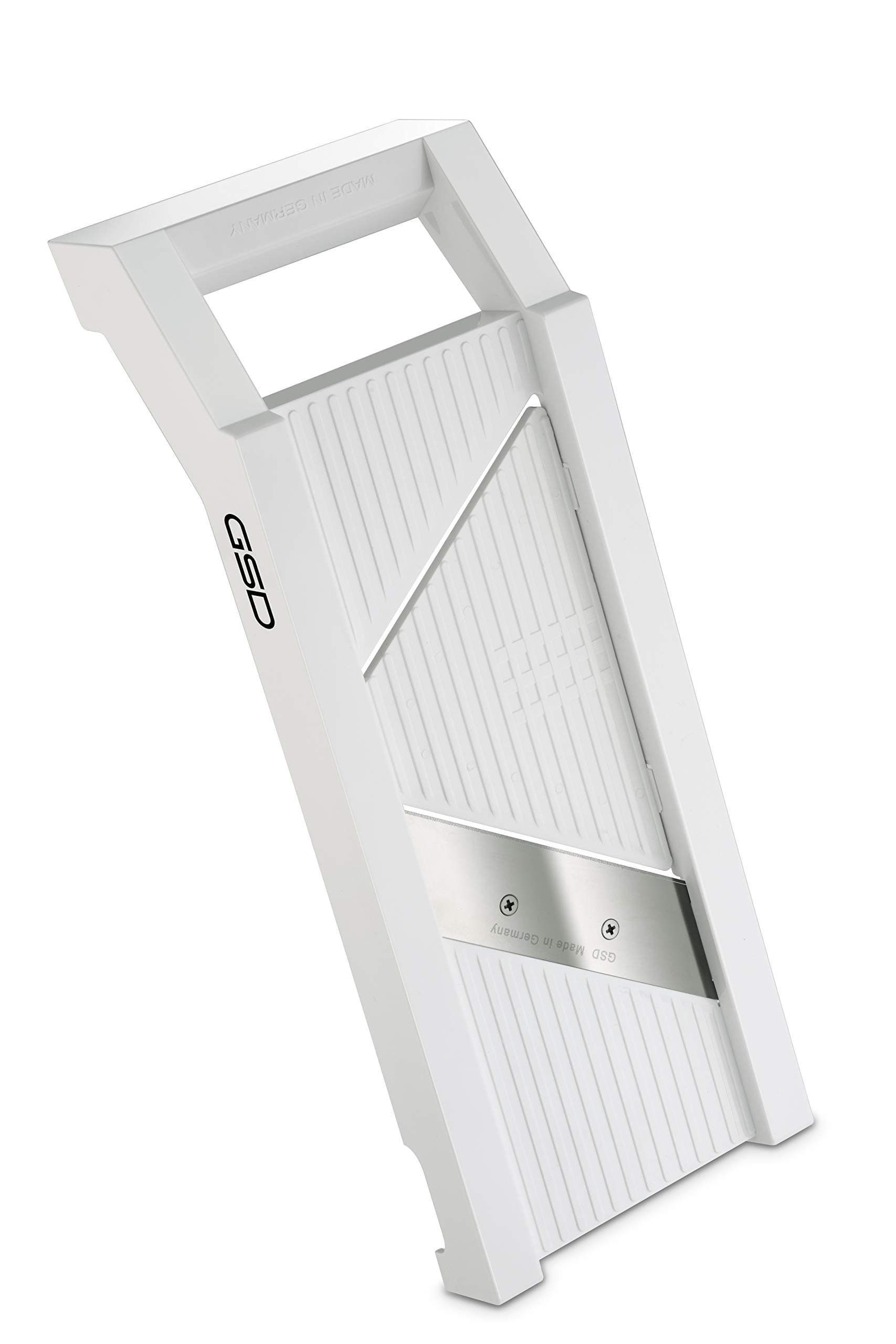 Universal Vegetable Slicer With 5 Changeable Blades, White