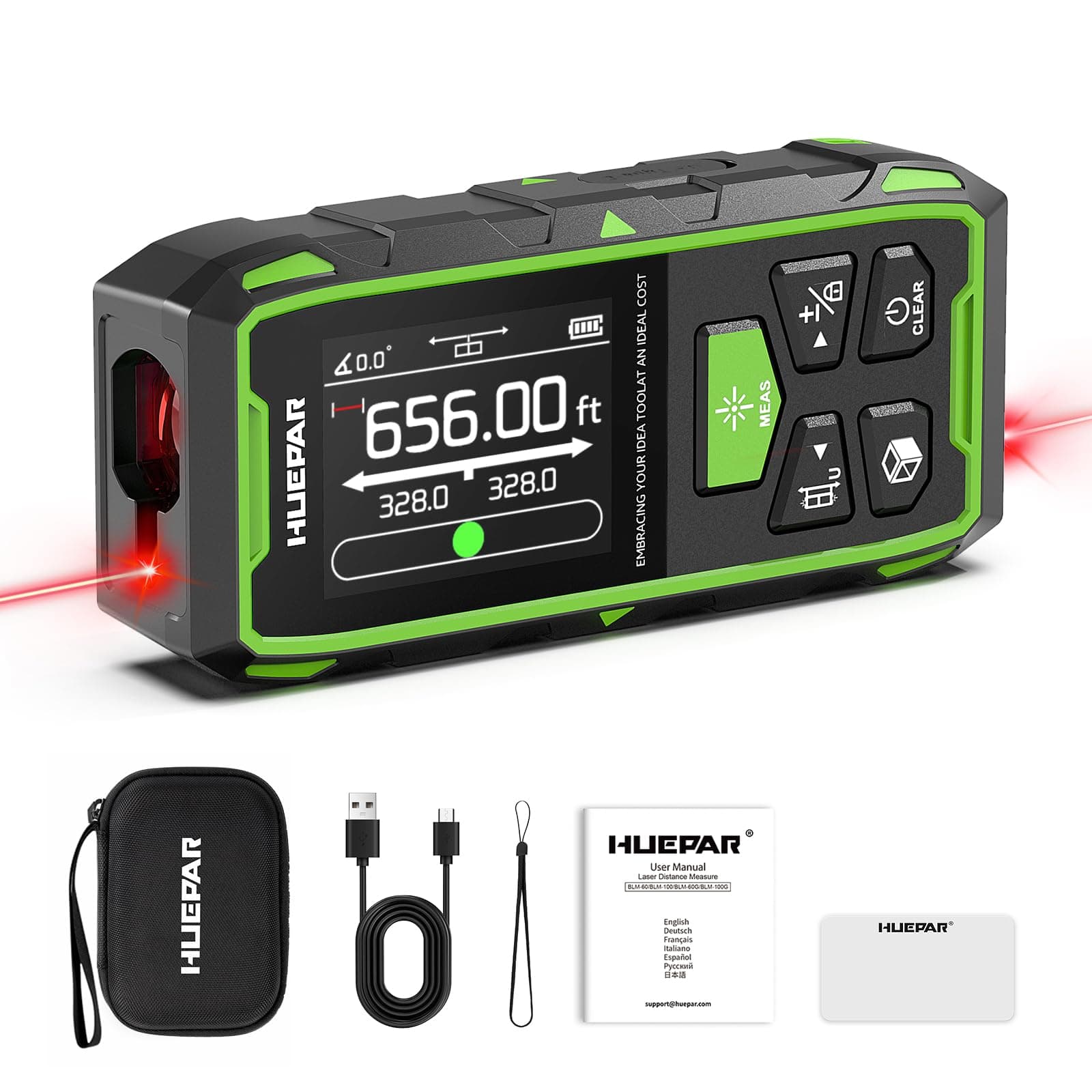 Huepar Dual Laser Distance Measuring Tool