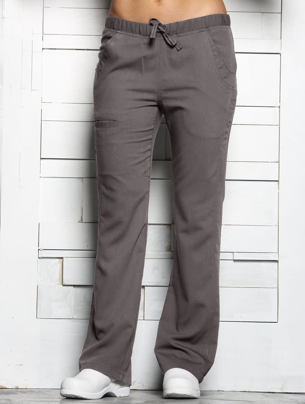 ''Darlin' Half Elastic Pants w/Custom Button Closure Front' Scrub Bottoms