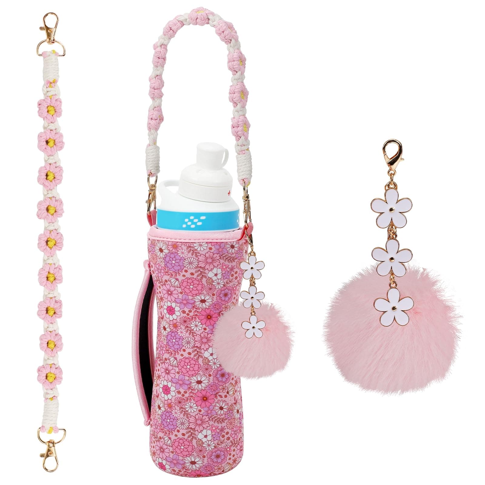 Upgrade Your Hydration Experience Compatible with Cirkul Accessories: Sleek Compatible Cirkul Water Bottle Sleeve, Stylish Compatible Cirkul Charms, Durable Straps, Handy Bottle Handle & More