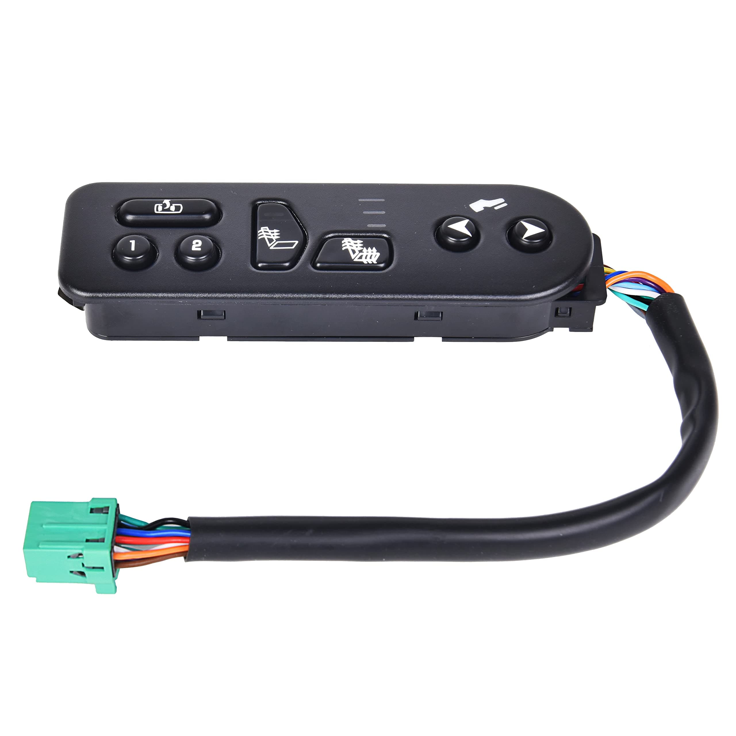 Seat Heater Switch Driver Side Compatible with 2003-2006 Cadillac Escalade Chevy Avalanche 1500 2500 Suburban 1500 2500 Tahoe GMC Yukon XL 1500 2500 Replaces 15116862 15179136 SW8420 901-196