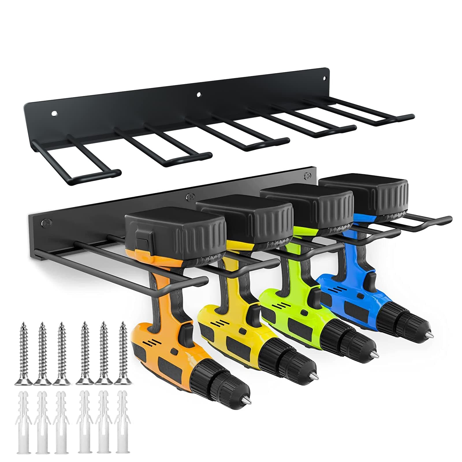alitade2 Pack Power Tool Organizer | Drill Holer Wall Mount Garage Power Tool Storage Rack for Handheld & Power Tools | Metal Tool Organizers and Storage for Garage Warehouse Shed Shop
