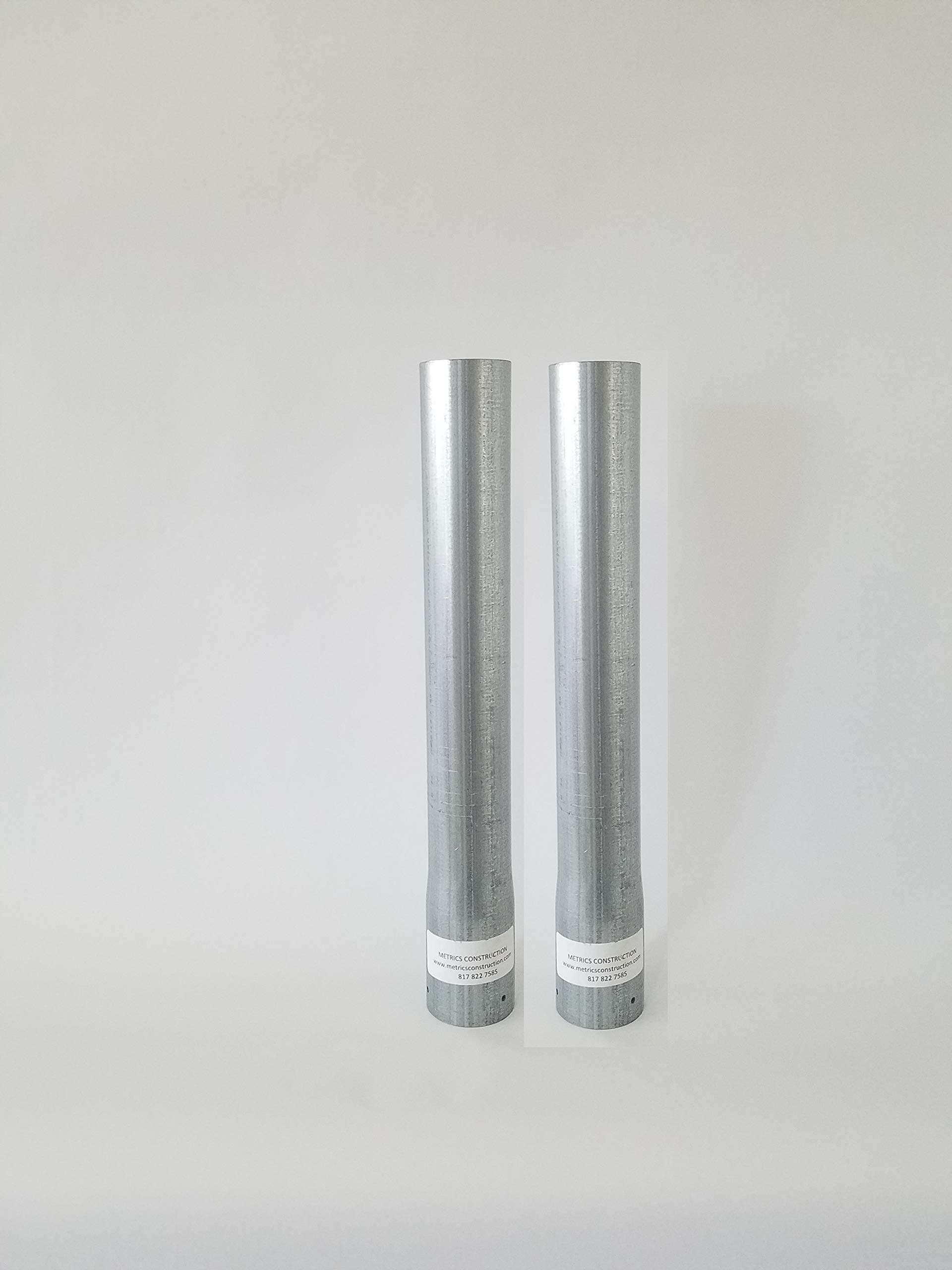 Fence Post Extender 1-5/8", 1-7/8", and 2-3/8" to Increase The Height of a Fence up to 36 inches. Length: 06", 12", 18", 24", and 36". Colors: Galvanized, Green, and Black