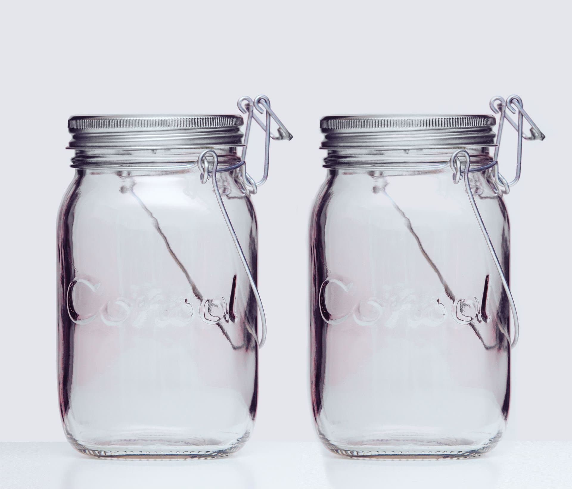 Consol Solar Jar - Solar-powered LED Lantern & Table Light - Pack of 2