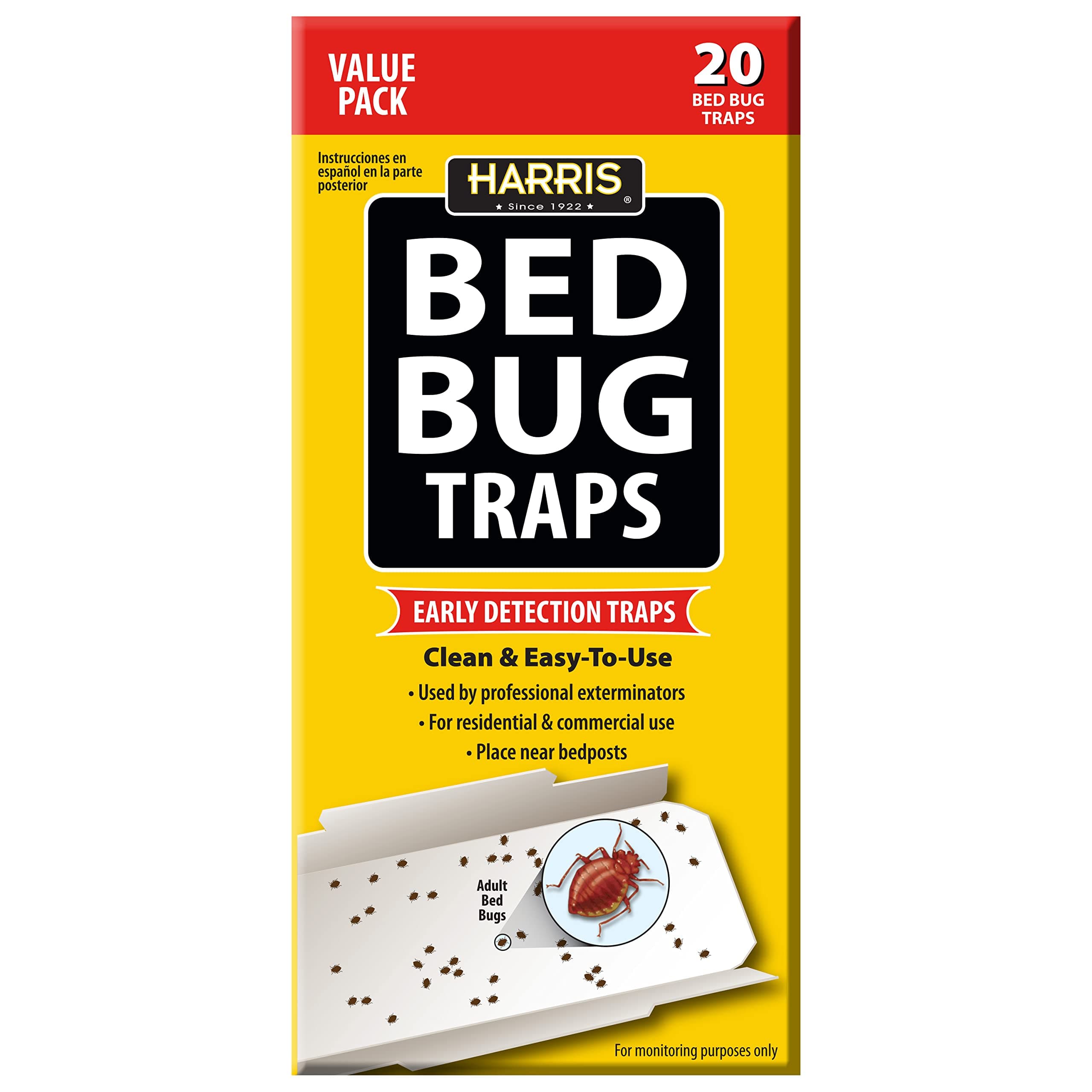 HARRIS Bed Bug Traps - Parent (20-Pack)