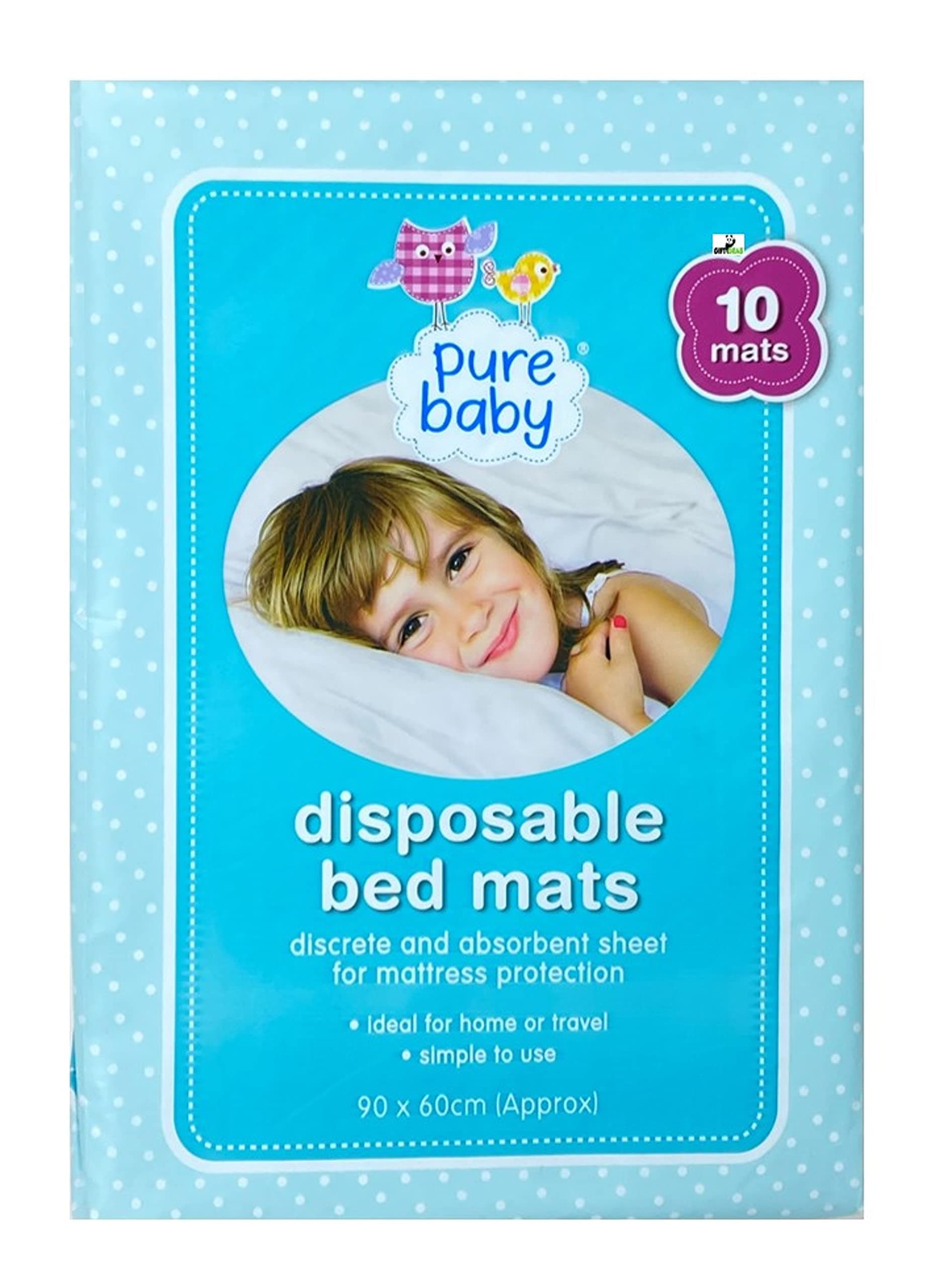 Disposable Bed Mats - Toddlers bed protector 1 x 10