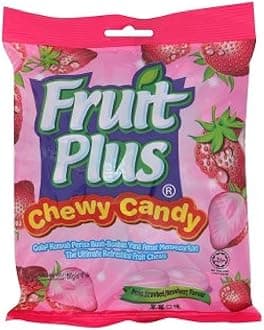 Fruit Plus Chewy Candy 150g (Strawberry Flavour, 9 Packs)