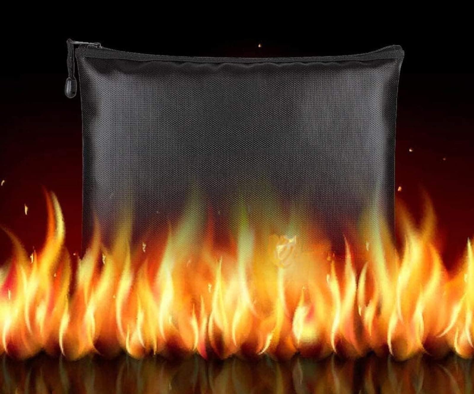 THE WHITE SHOP Water and Fireproof Pouch,Protect Important Documents, Fireproof Bags (Extra Strength), Waterproof and Fireproof Document Bag, Fire Safe Bags, Keep Your Documents Safe，34 cm*25 cm。
