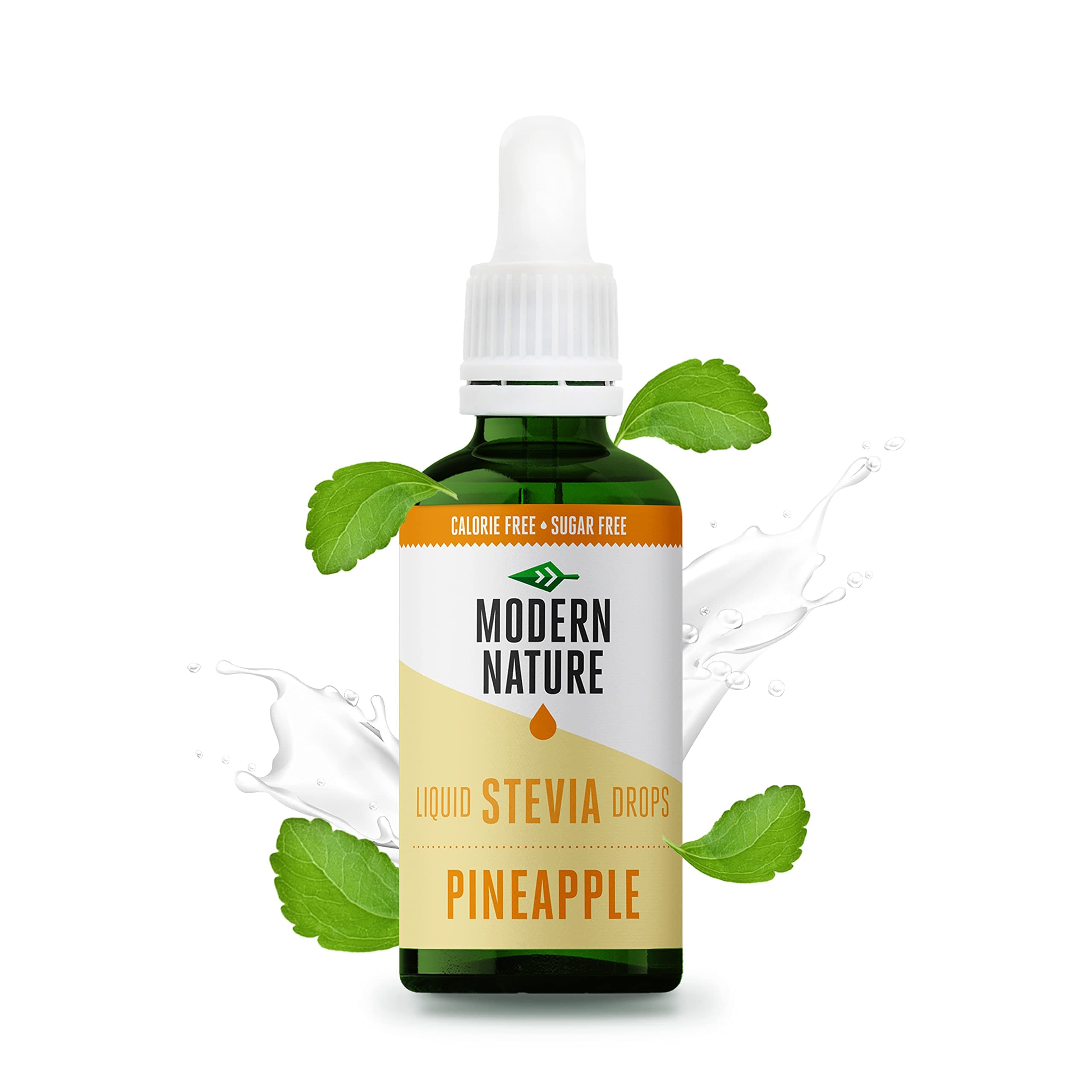 Pineapple Flavour Drops - Liquid Stevia Drops Sweetner - Zero Calorie Sugar Free Squash Alternative – Water Flavouring, Protein Powder, Yoghurt, Iced Tea, Vegan, Keto Sweetner 50ml