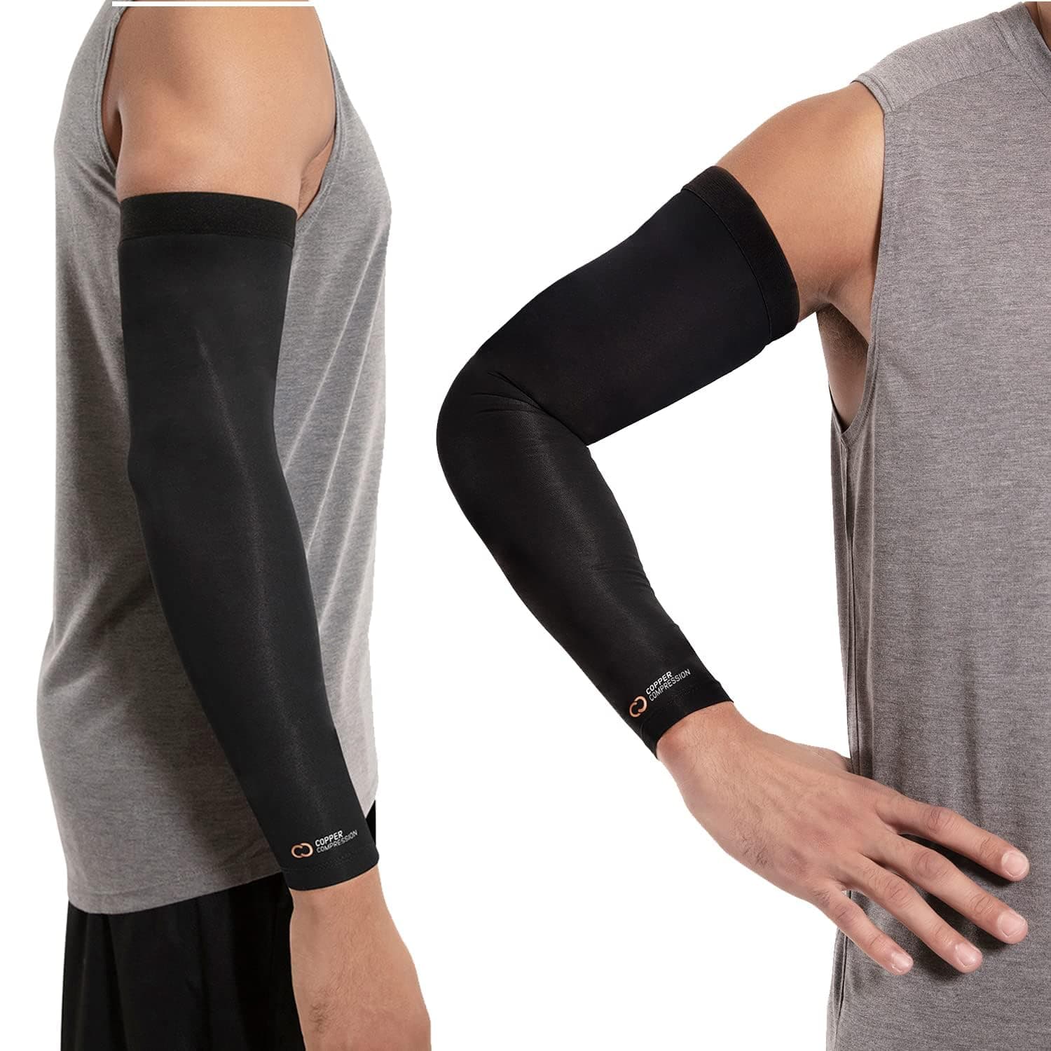 Copper Compression Arm Sleeve - Copper Infused Full Arm Brace