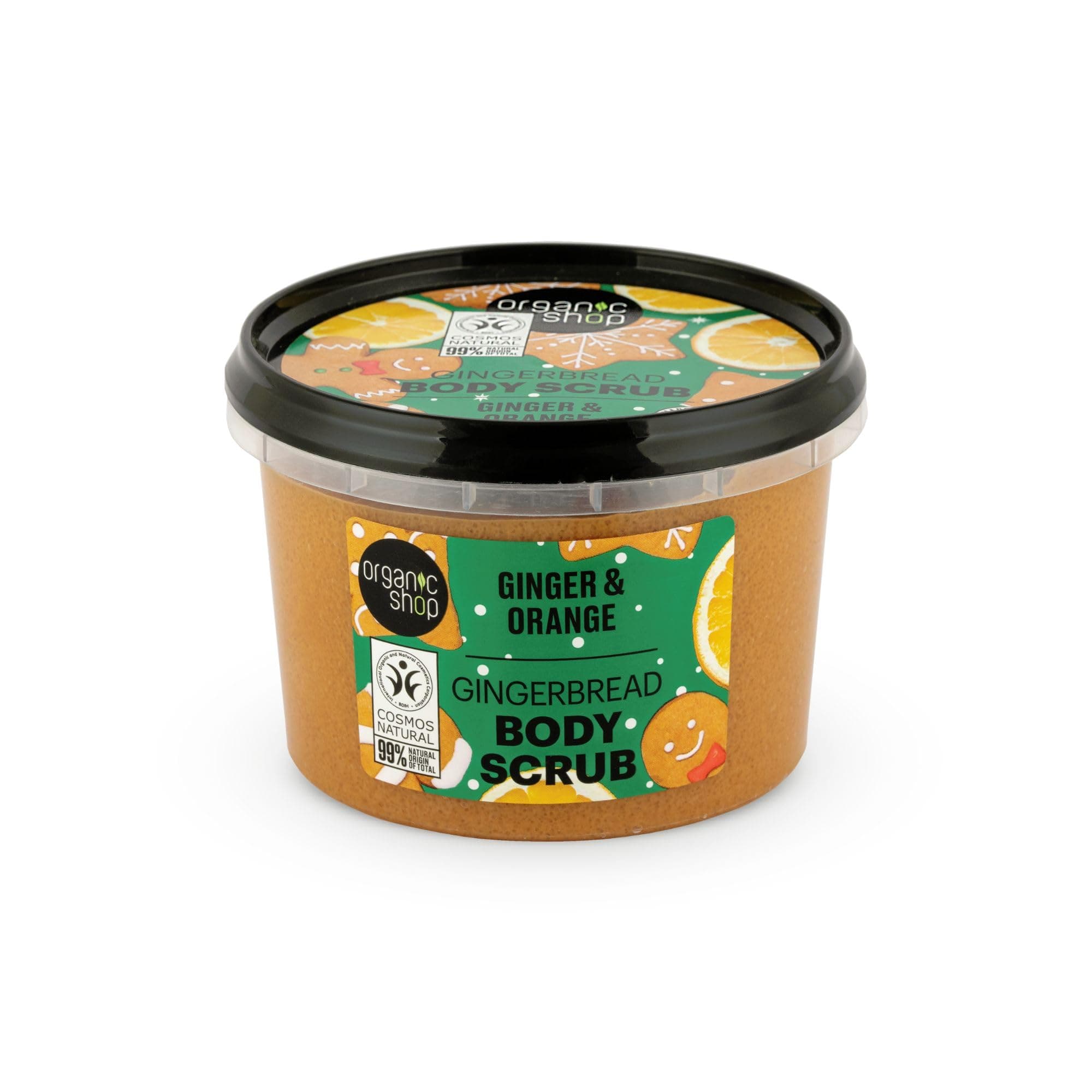 Organic Shop 250ml Body Scrub Gingerbread Ginger & Orange