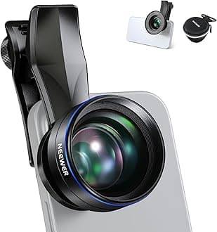 60mm Telephoto Lens with 17mm Thread Phone Lens Clip & 67mm Filter Adapter Ring, 2X Magnification Compatible with iPhone Samsung, LS-41 PRO