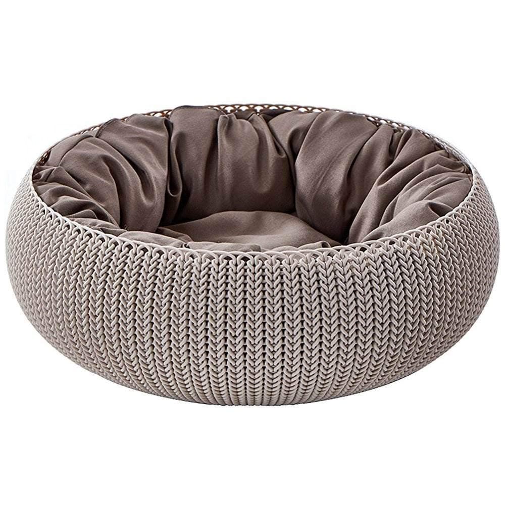 Keter Cozy Pet Bed, Sandy Beige