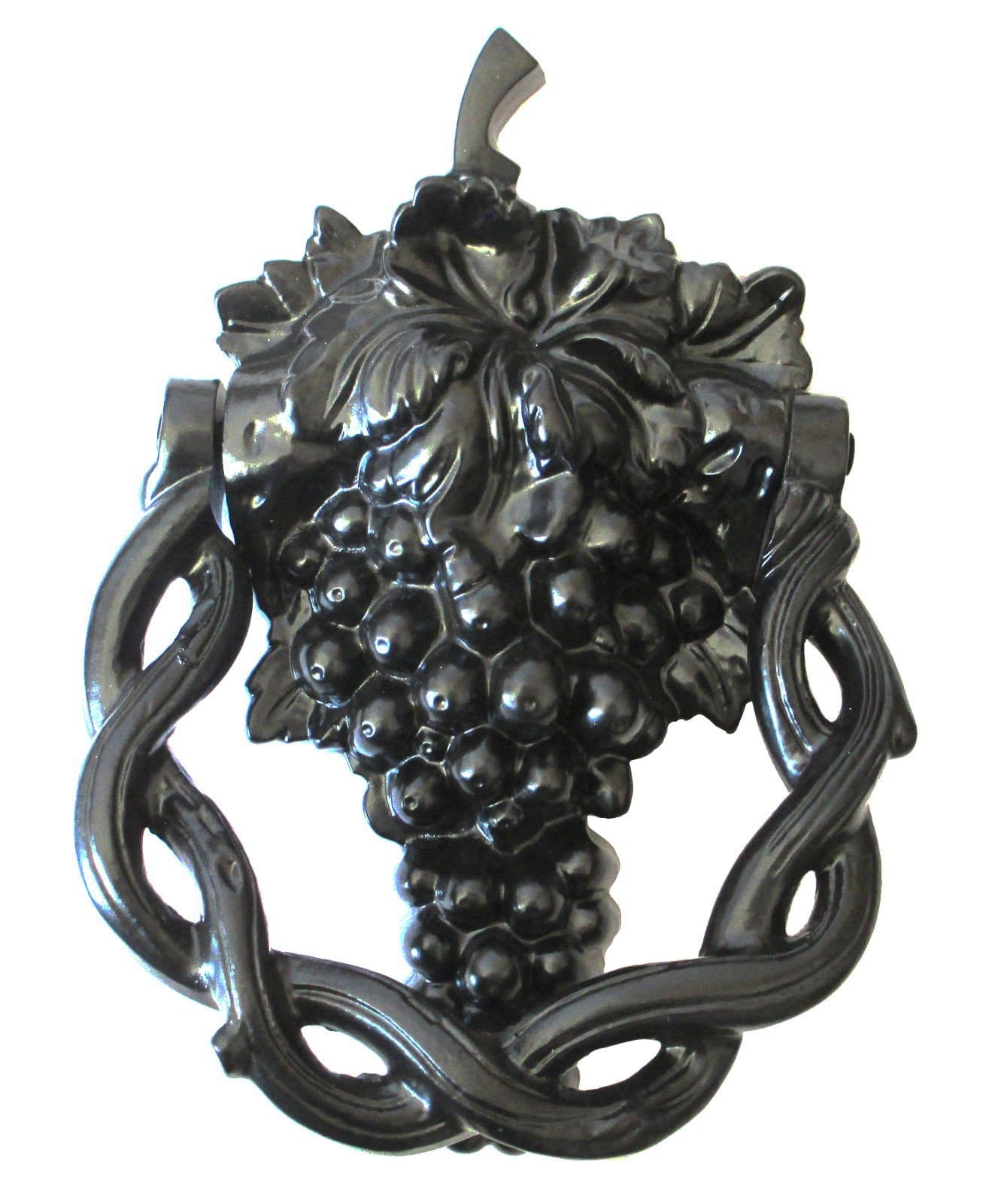 Castelion® Black Cast Iron Grape Vine Door Knocker