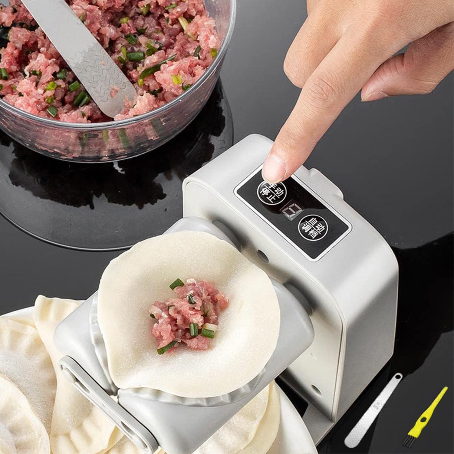 2023 New Automatic Easy Dumpling Maker Machine, Upgrade Auto Chinese Dumpling Wonton Empanada Ravioli Press Maker, Household Electric Fast Dumpling Maker Mould Machine For Kitchen Pastry Making.