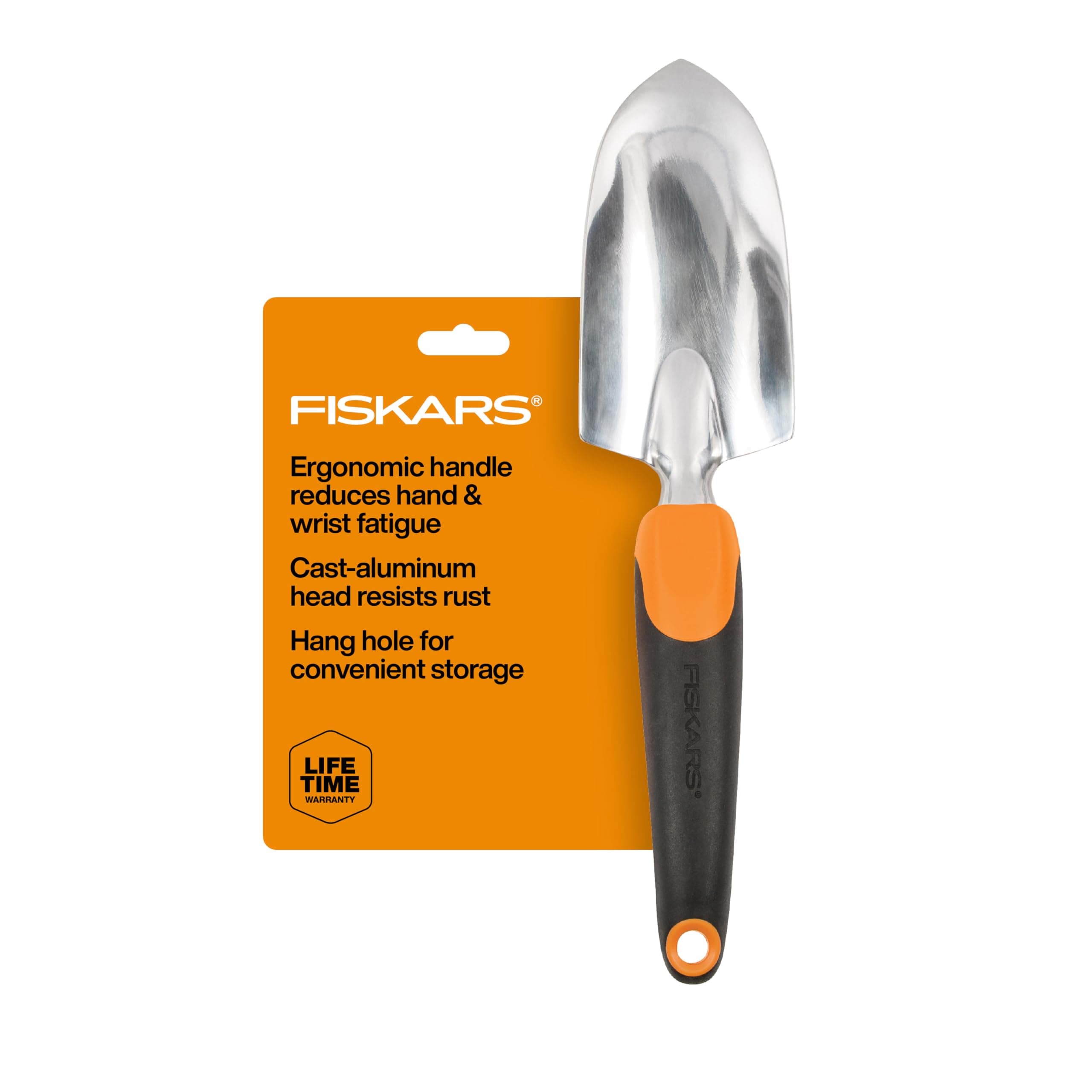 Fiskars 384220-1001 Ergo Garden Hand Trowel, Black