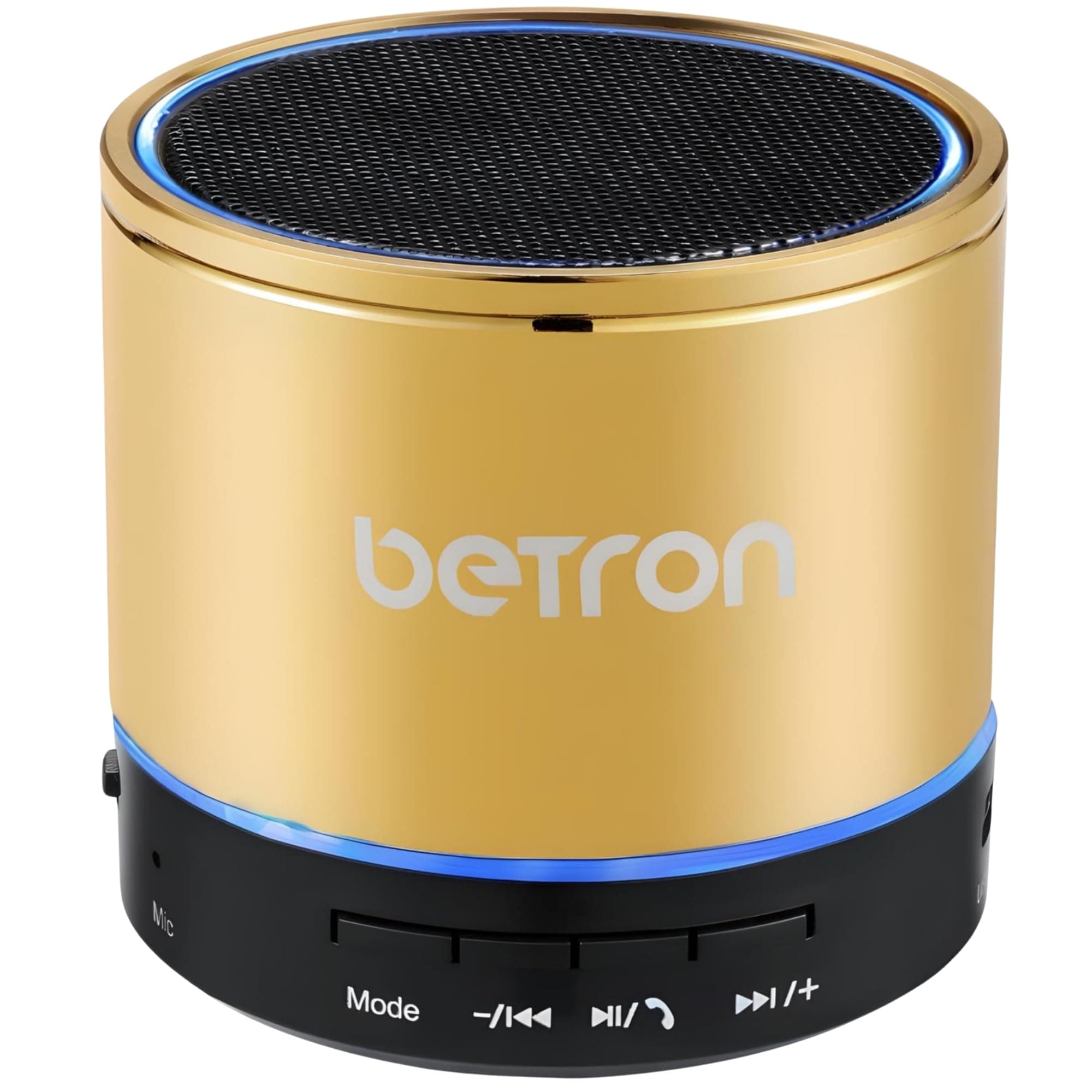 Betron KBS08 Bluetooth Speaker, Wireless, Portable, Mini, Gold