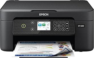 Expression Home XP-4200 Wireless Color All-in-One Printer with Scan, Copy, Automatic 2-Sided Printing, Borderless Photos and 2.4" Color Display,Black