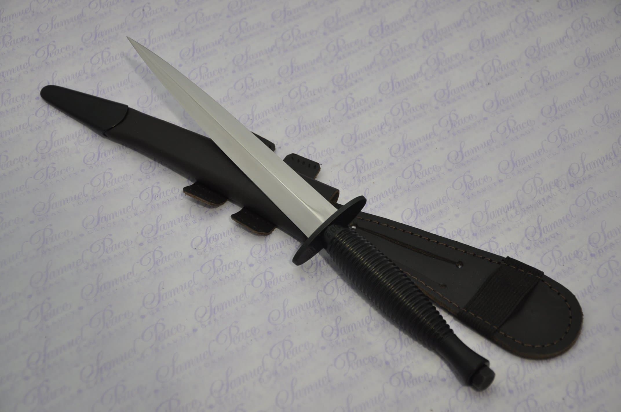 NEW GENUINE THIRD PATTERN BLACK COMMANDO KNIFE POLISHED BLADE SHEFFIELD FAIRBAIRN SYKES J NOWILL AND SONS