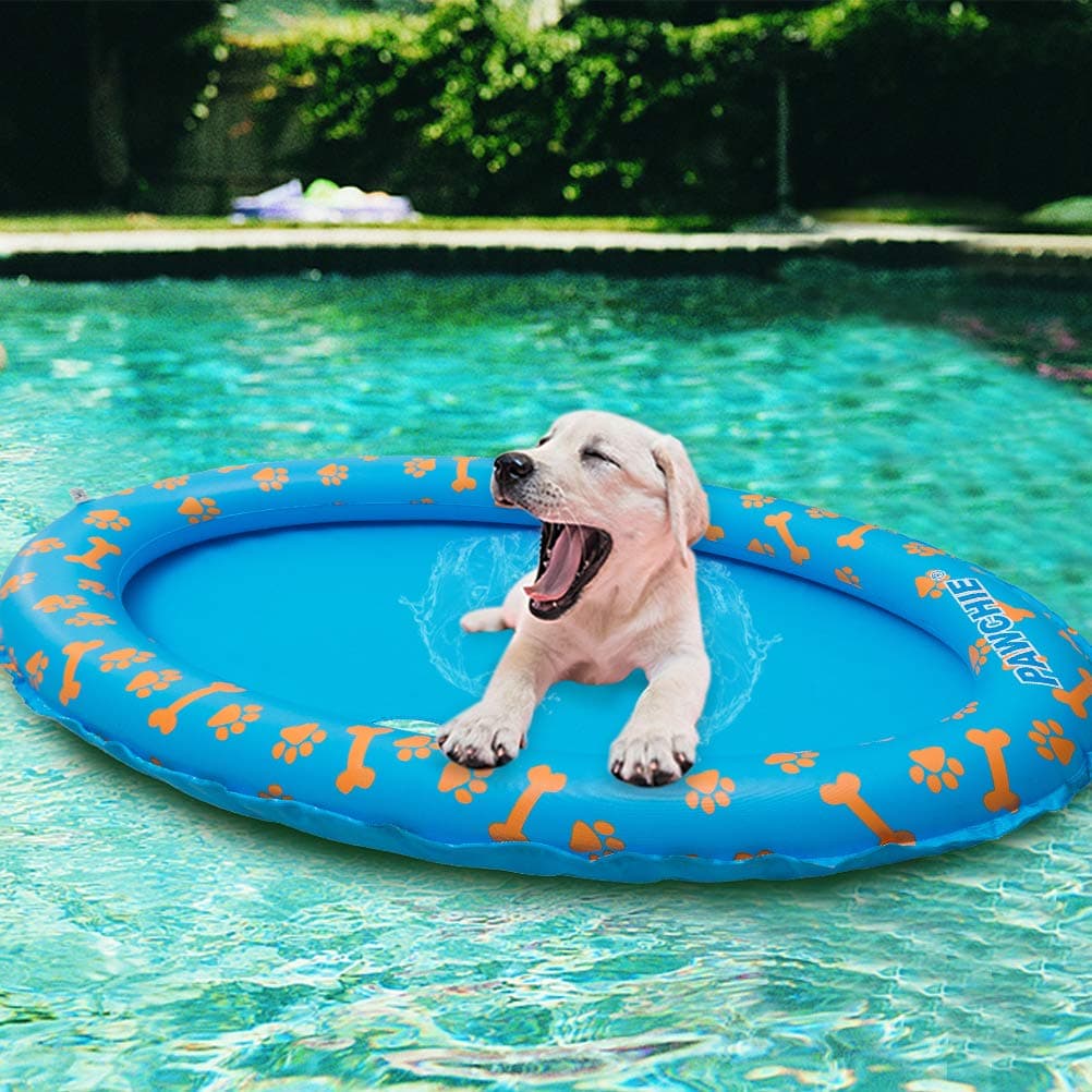 PAWCHIE Dog Pool Float Inflatable Raft for Pets, Swimming Pool Rafts for Summer