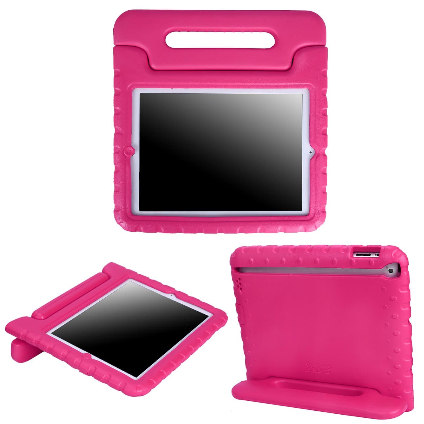 HDE iPad 2 3 4 Case for Kids - Shock Proof Bumper Heavy Duty Protective Cover Handle Stand for Apple iPad 2nd 3rd 4th Generation Tablet (Pink)