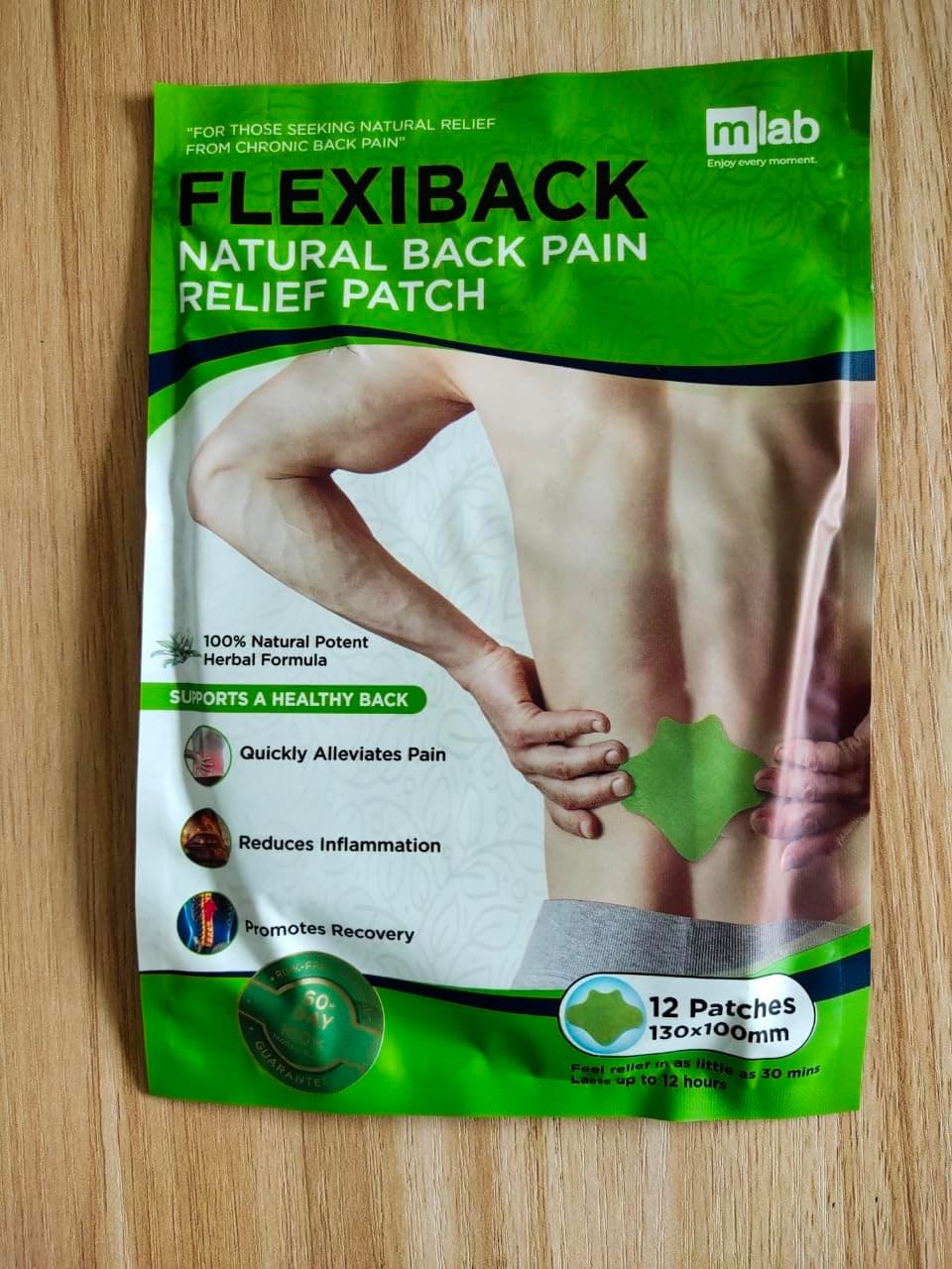 FLexiknee FlexiBack (Official) Strips Premium Versatility by mLab - Easy Application, and Support - (Pack of 12)