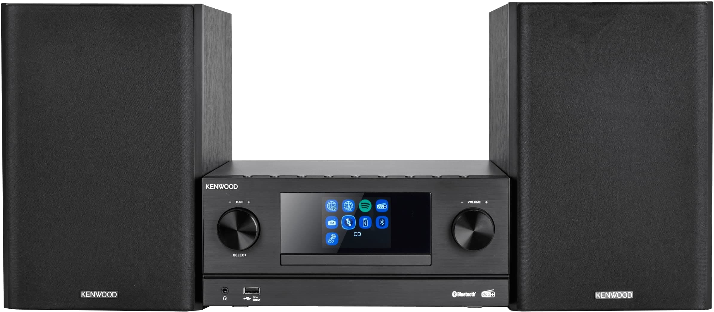 M-9000S-B - Micro Hi-Fi System with CD, Dab +, Internet Radio, Spotify, FM, Bluetooth, USB and Large TFT Colour Display