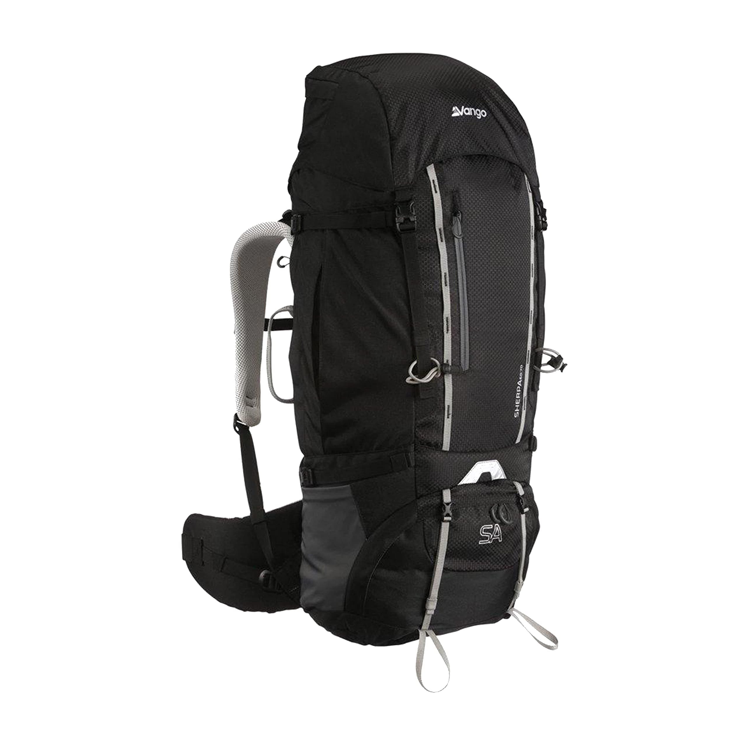 VangoSherpa 60:70 Rucksack, Black, One Size