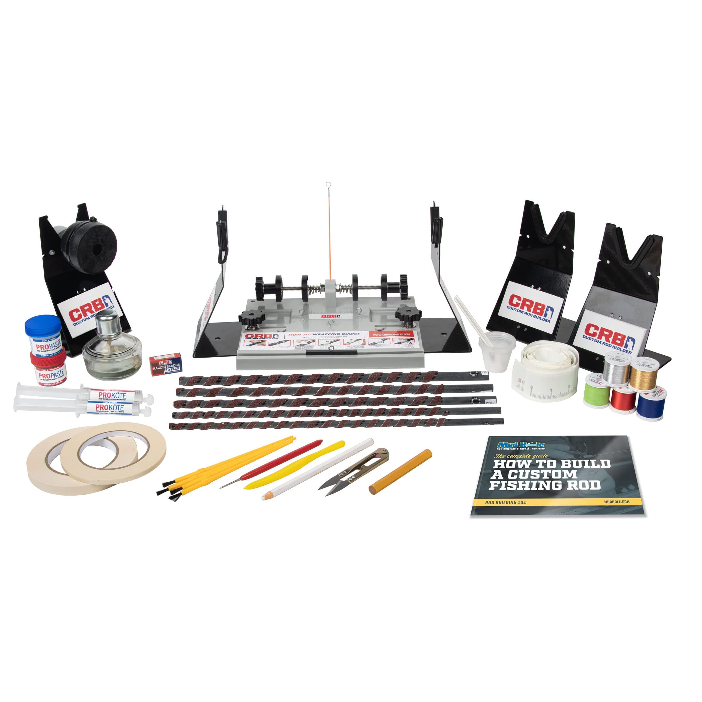 Custom Rod Building Starter Supply Kit FSB-2 - Complete Tool & Supply Kit for DIY Fishing Rod Building & Repairs
