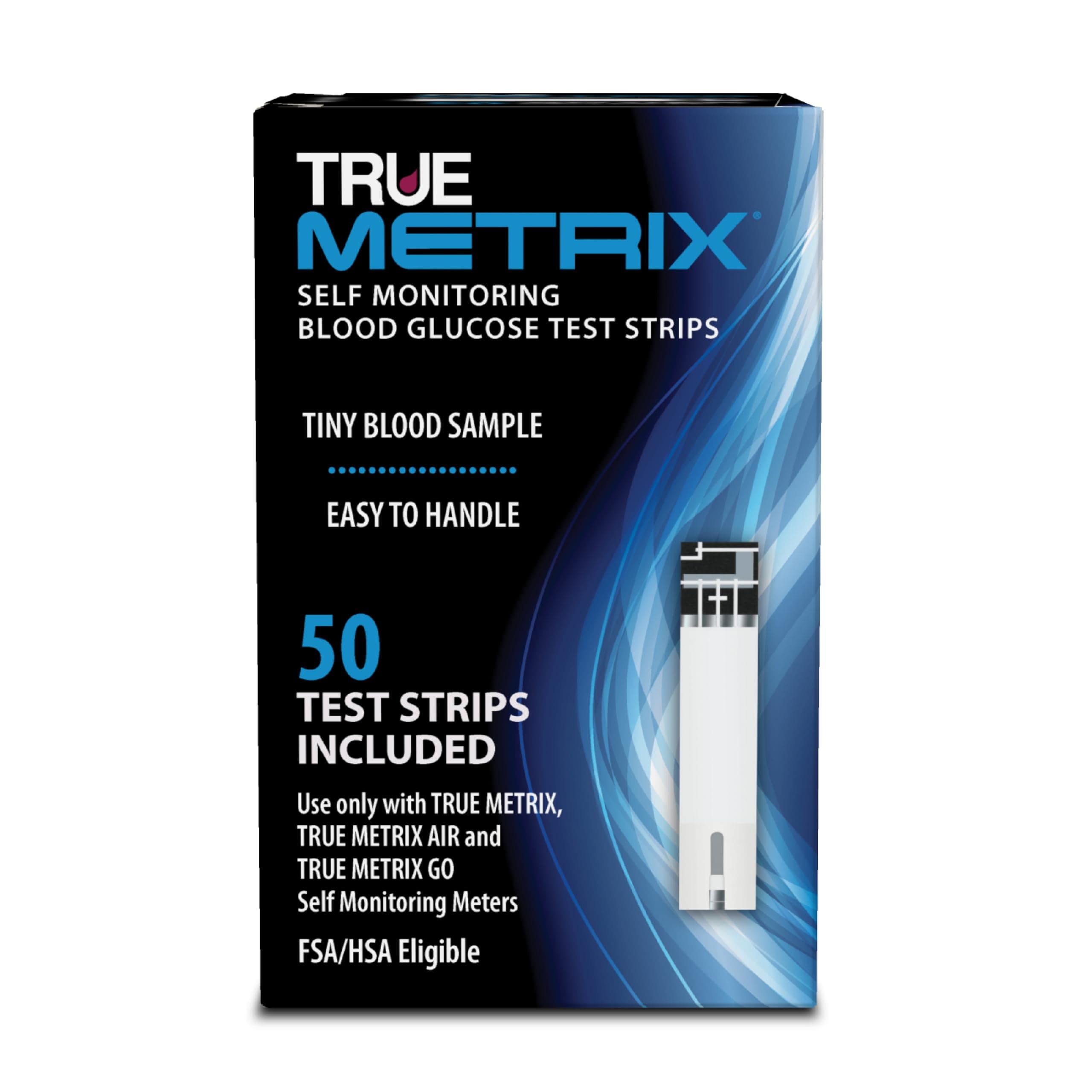 True Metrix Blood Glucose Test Strips,50 Count 1