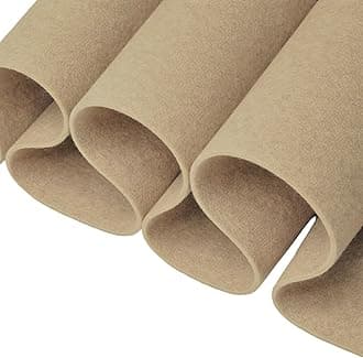 FabricLA Taupe Felt Fabric – 36" Wide x 12 Feet – Durable Craft Felt by the Yard for DIY, Sewing, Banners, Costumes & Decorations