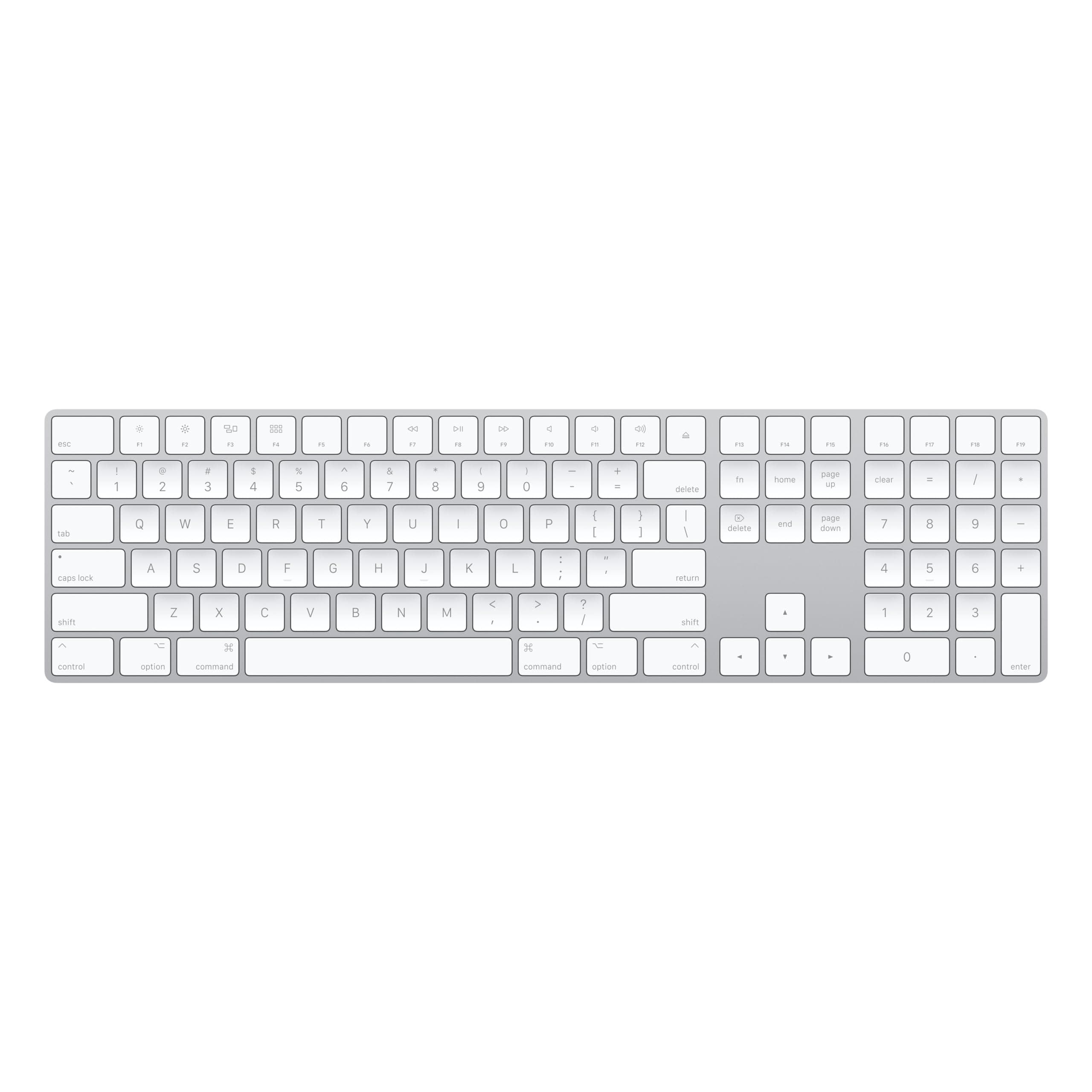 Apple MQ052LL/A Wireless Keyboard with Numeric Keypad (White)