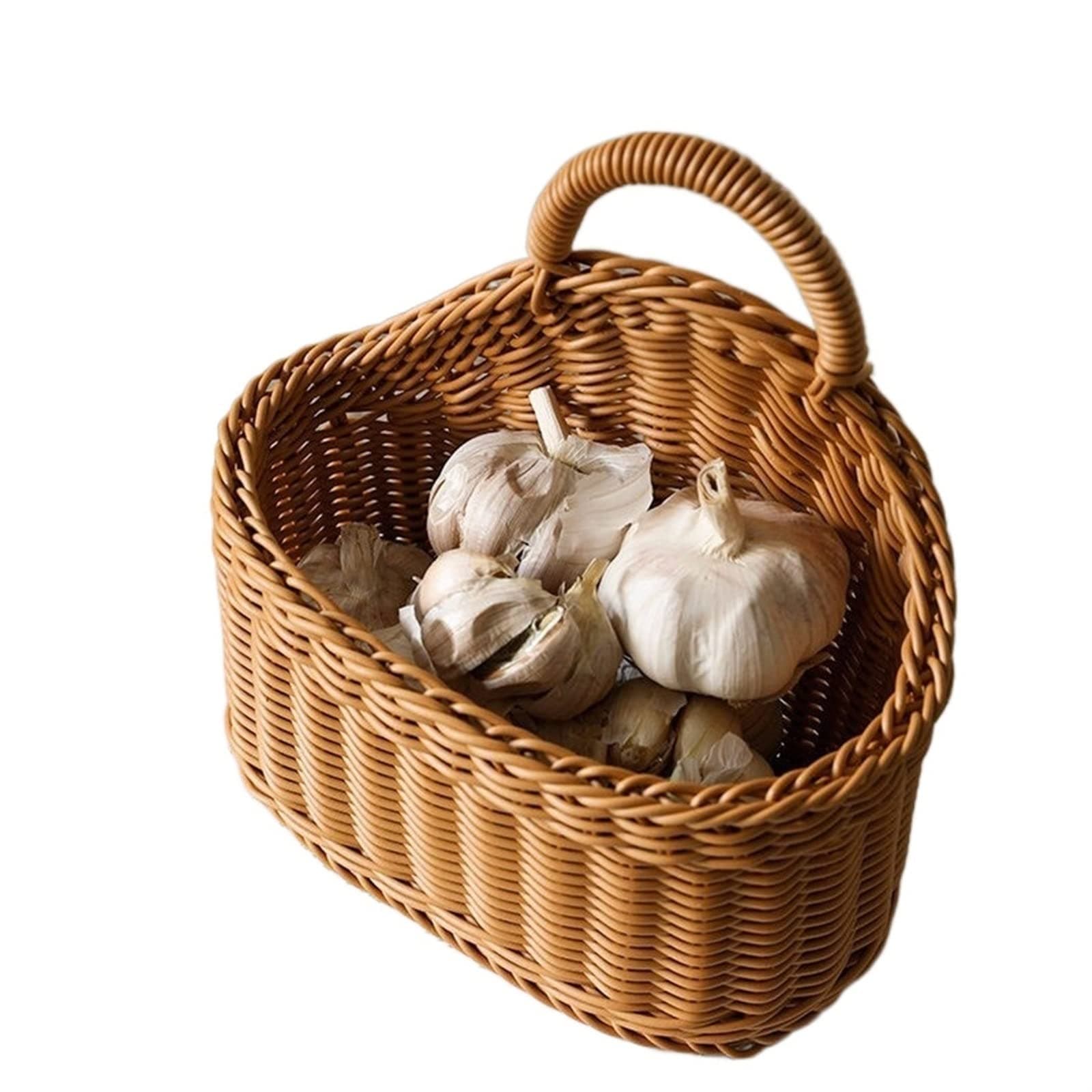 Egg Baskets Basket Rattan Storage Baskets Wall Hanging Storage Baskets Onion Baskets Egg Storage Laundry Basket