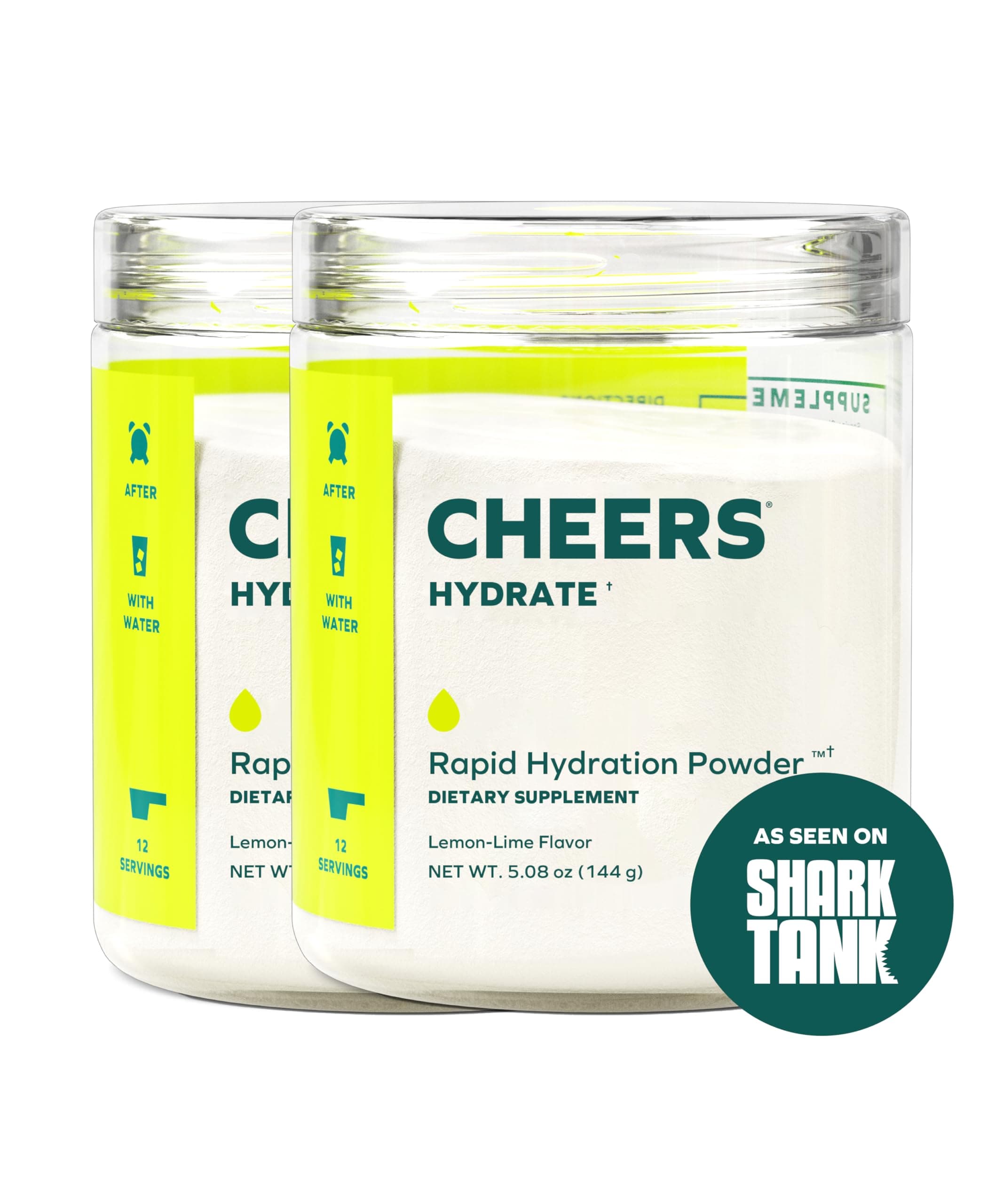 Hydrate | Oral Rehydration Solution | Electrolytes for Rapid Hydration | Lemon Lime Flavor | 24 Servings | Electrolyte Supplement with Sodium, Potassium, Glucose