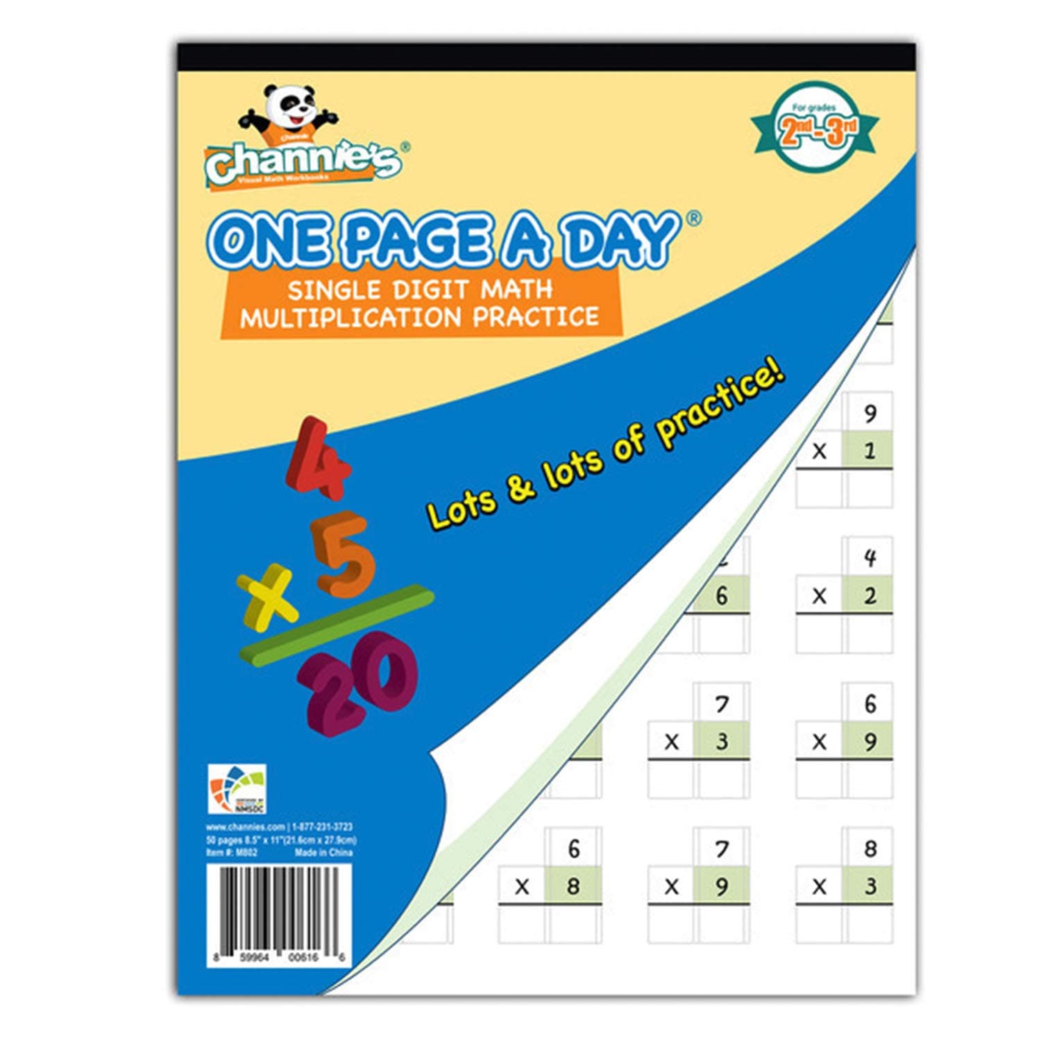 Channie’s One Page a Day Single Digit Multiplication Workbook